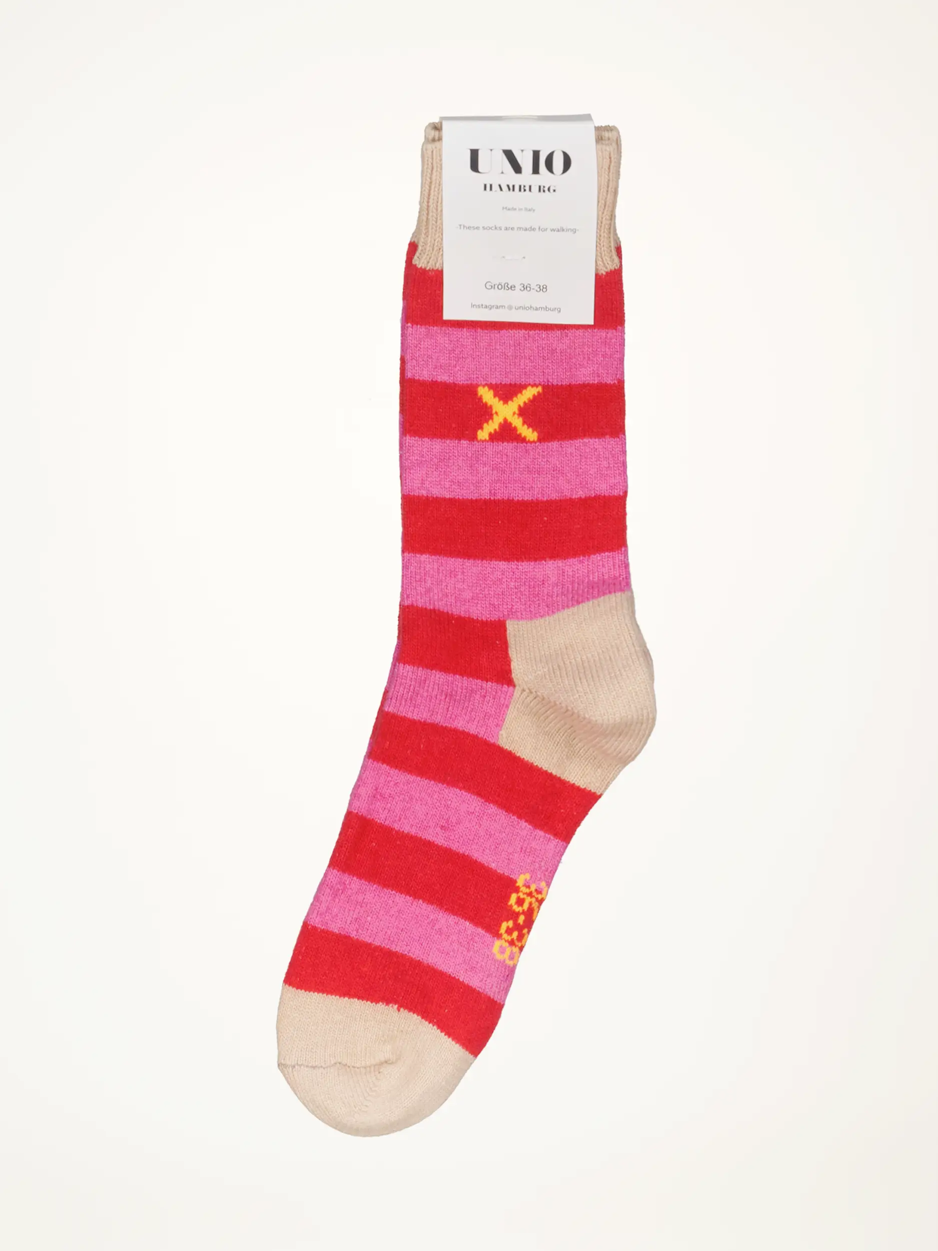 Socken 'Cosy' - Artikelansicht - Farbe: Rosa&Pink
