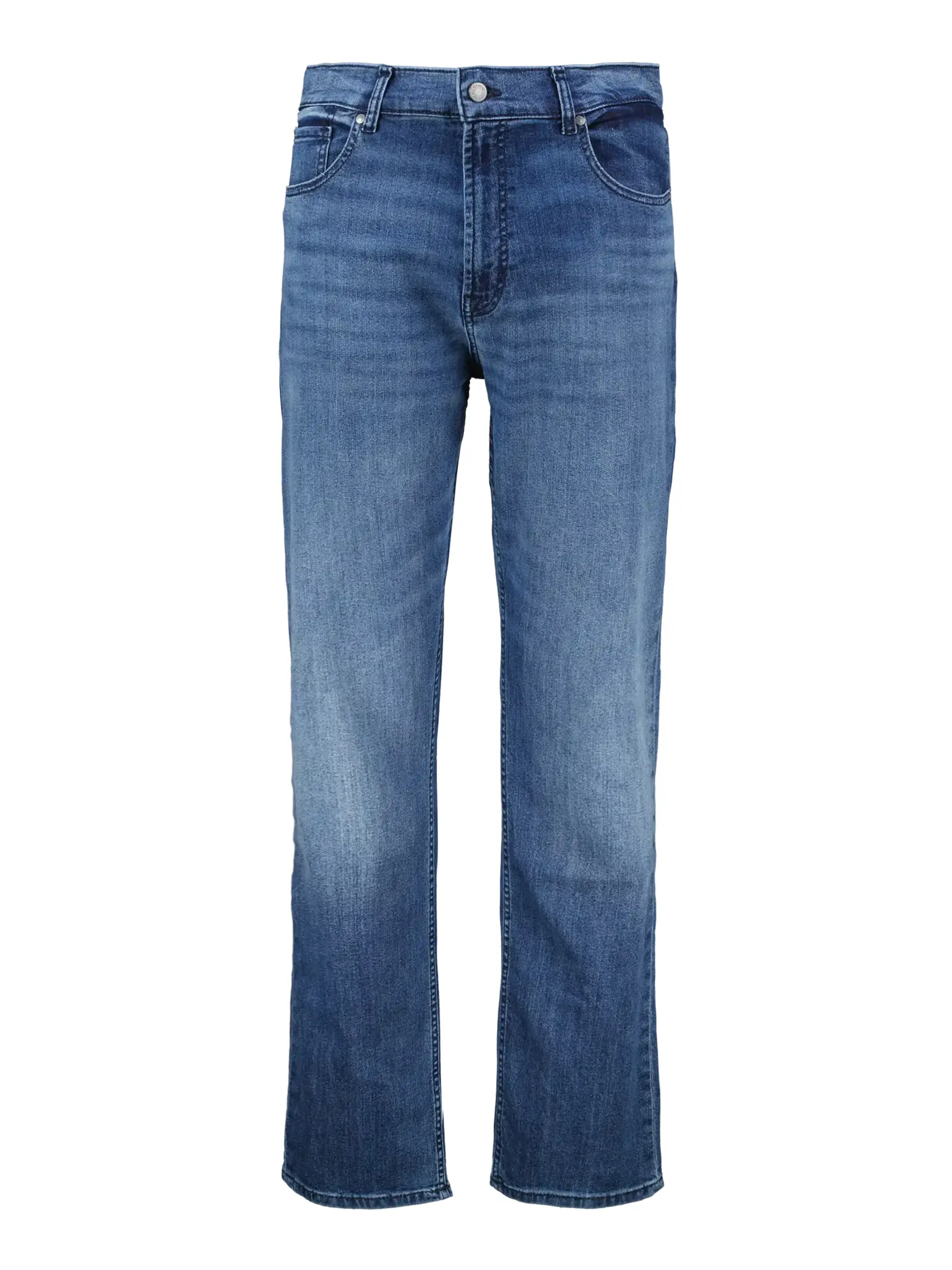Mid Rise Straight Leg Jeans - Artikel Vorderseite - Farbe: Blau