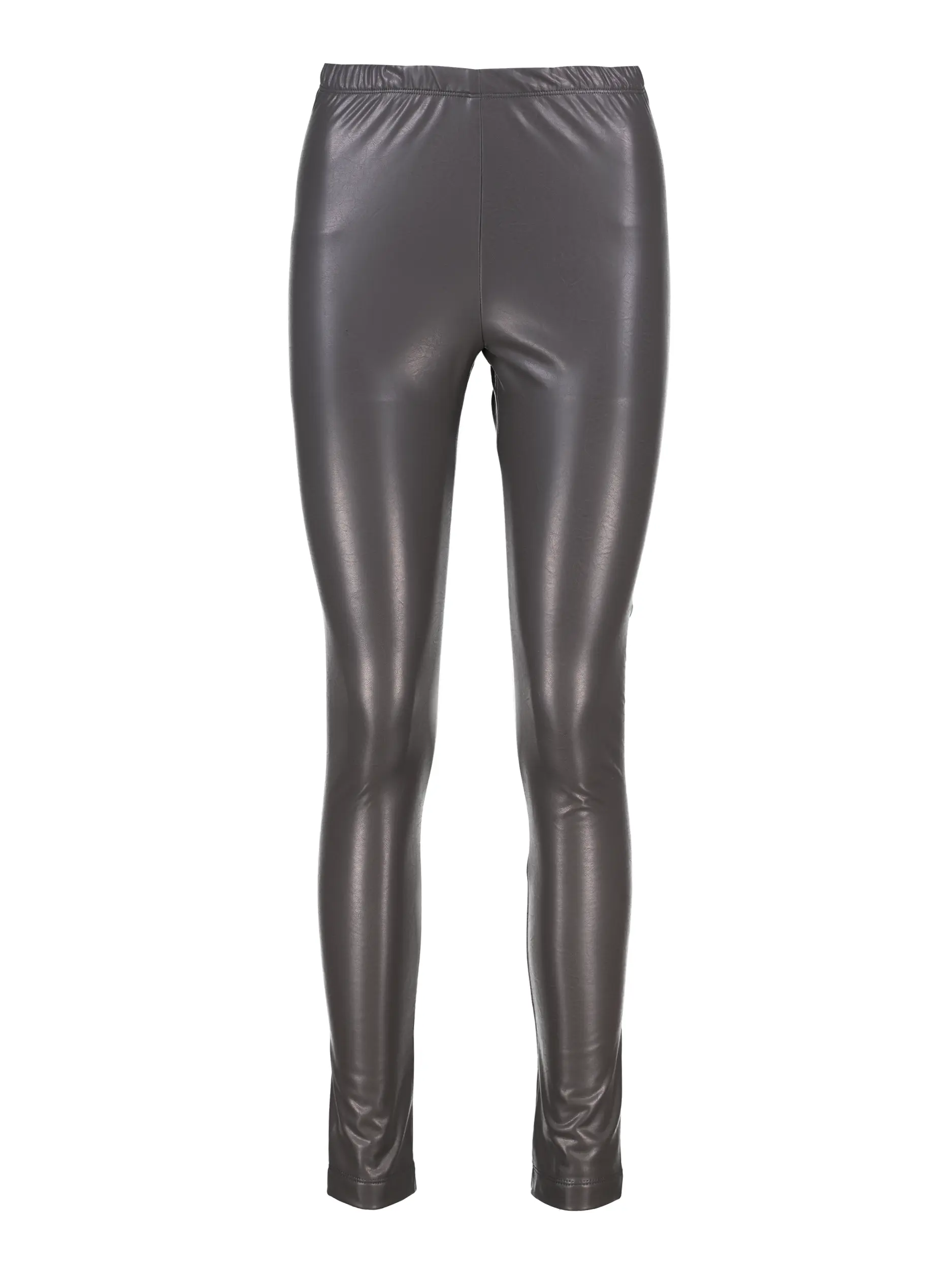 Leggings 'Yoko' aus veganem Leder - Artikel Vorderseite - Farbe: Grau