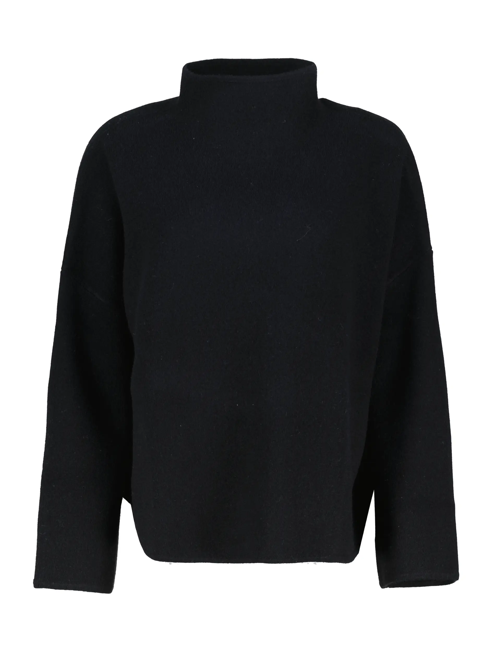 Pullover aus Wolle langarm - Artikel Vorderseite - Farbe: Schwarz