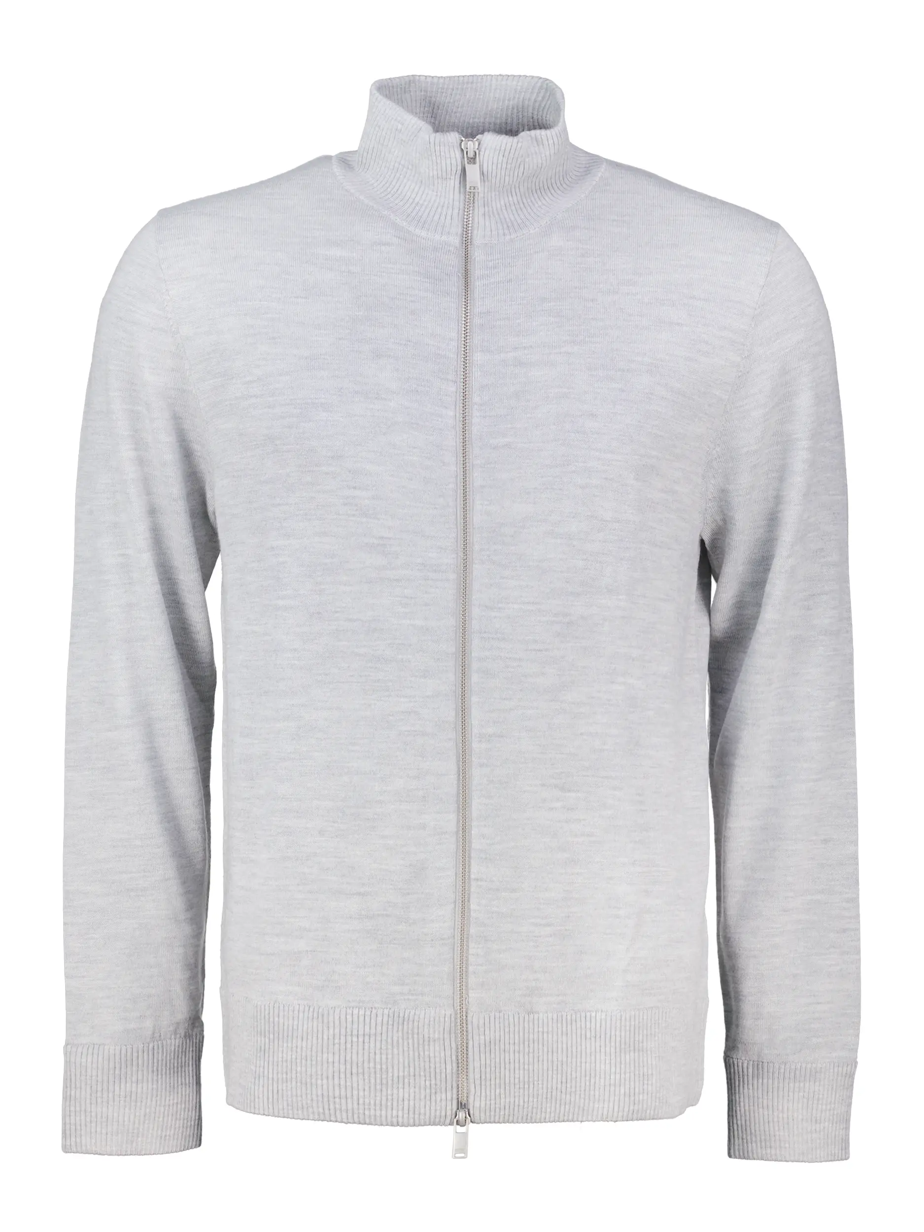 Strickjacke 'Antonio' aus Schurwolle - Artikel Vorderseite - Farbe: Grau