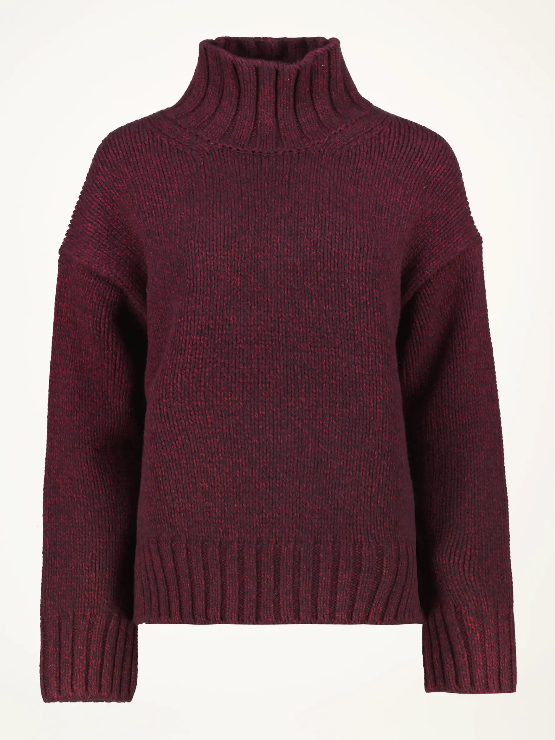Pullover aus Wolle langarm - Artikelansicht - Farbe: Rot