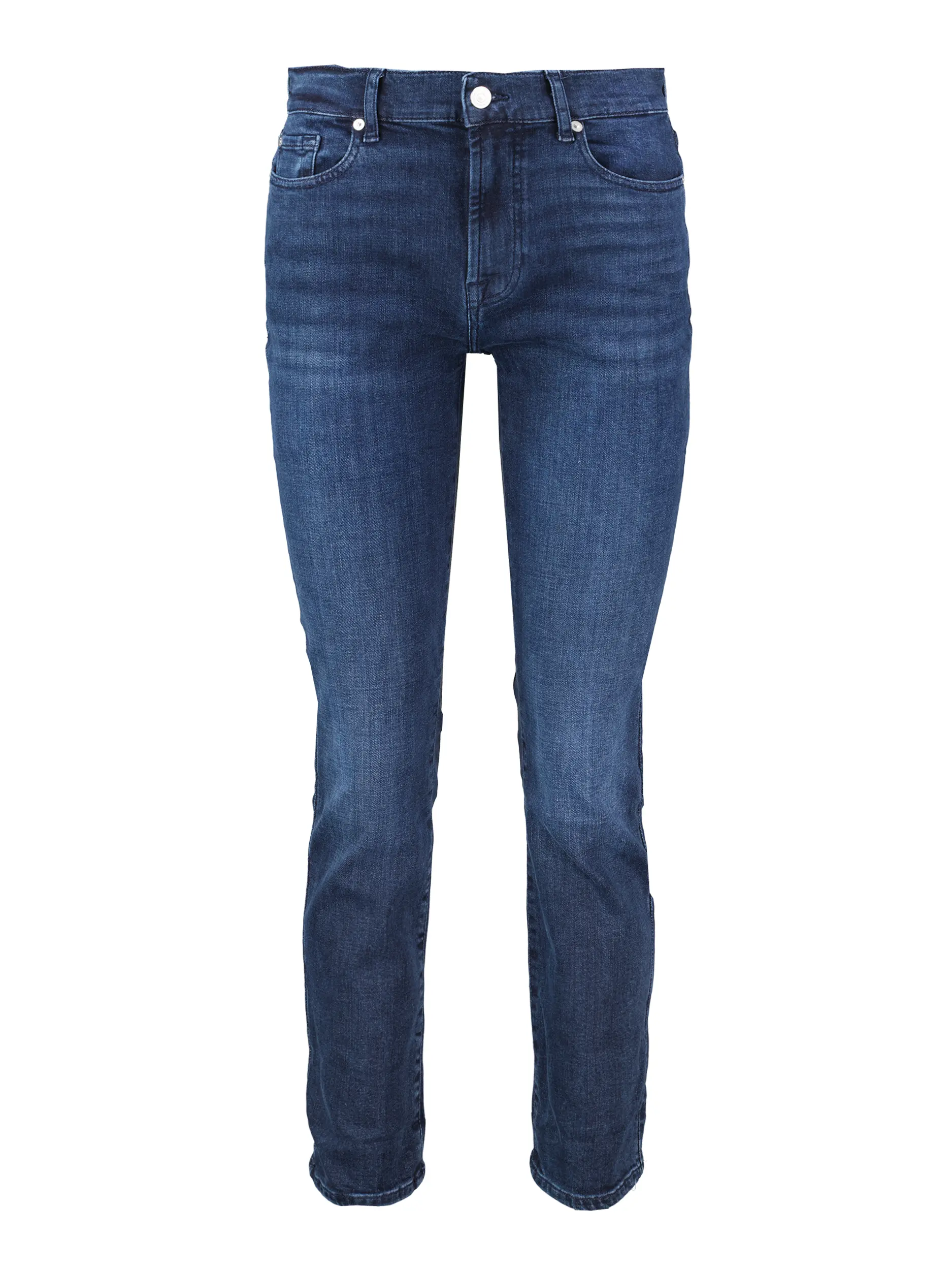 High Rise Skinny Jeans 'Relaxed Skinny' - Artikel Vorderseite - Farbe: Blau