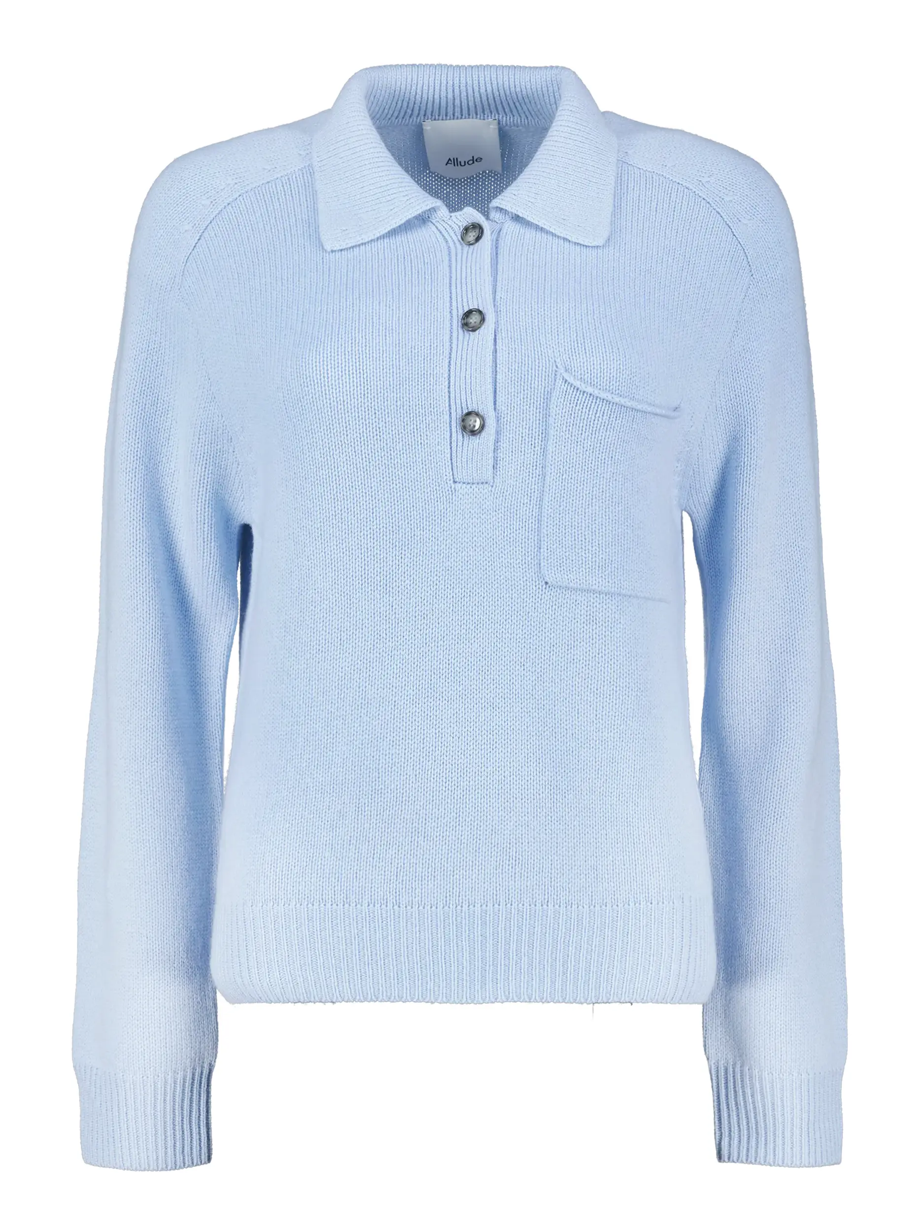 Pullover aus Wolle langarm - Artikel Vorderseite - Farbe: Blau