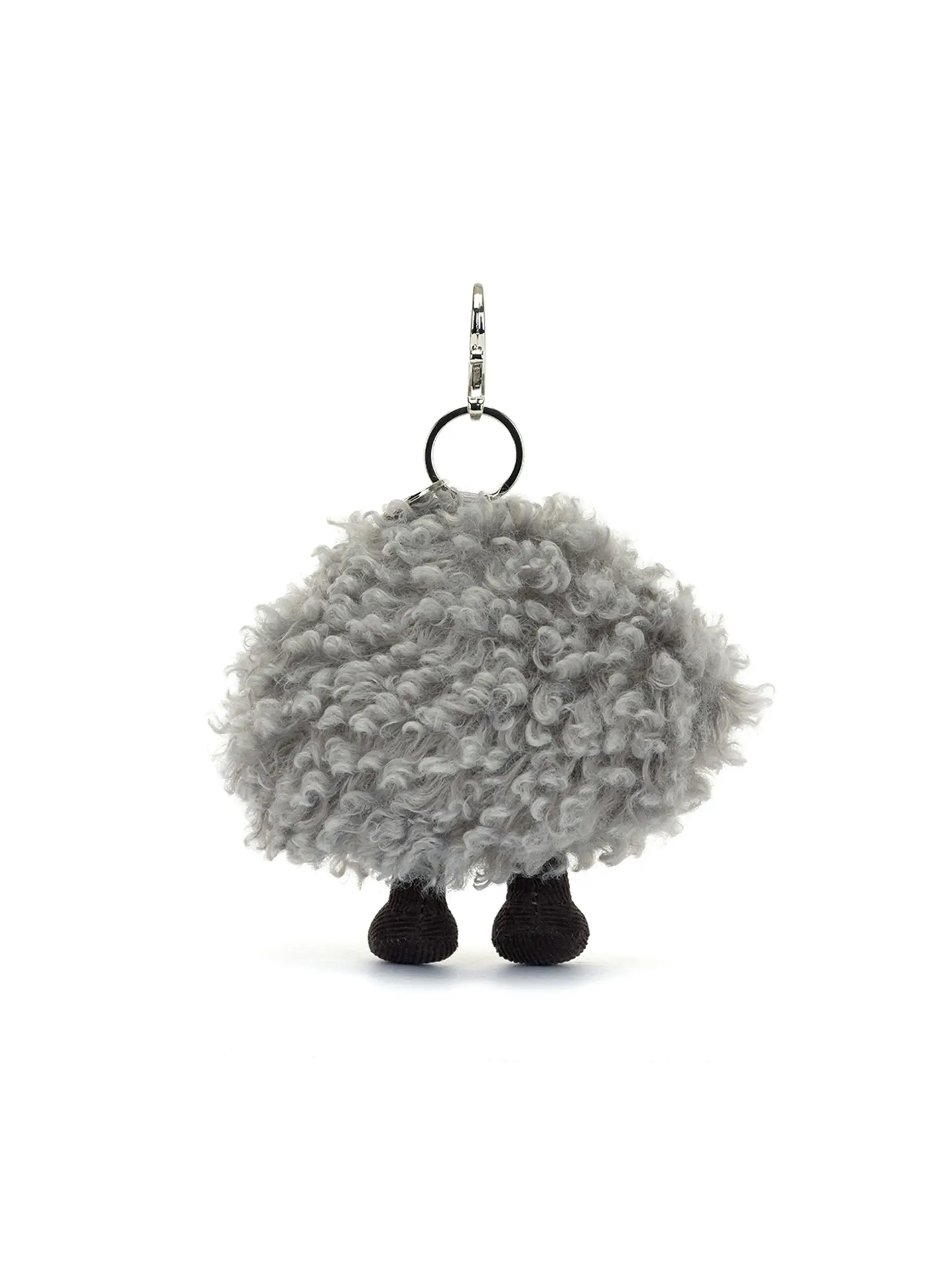 Jellycat-Anhänger 'Amuseables Storm Cloud Bag Charm' - Artikel Rückseite - Farbe: Grau