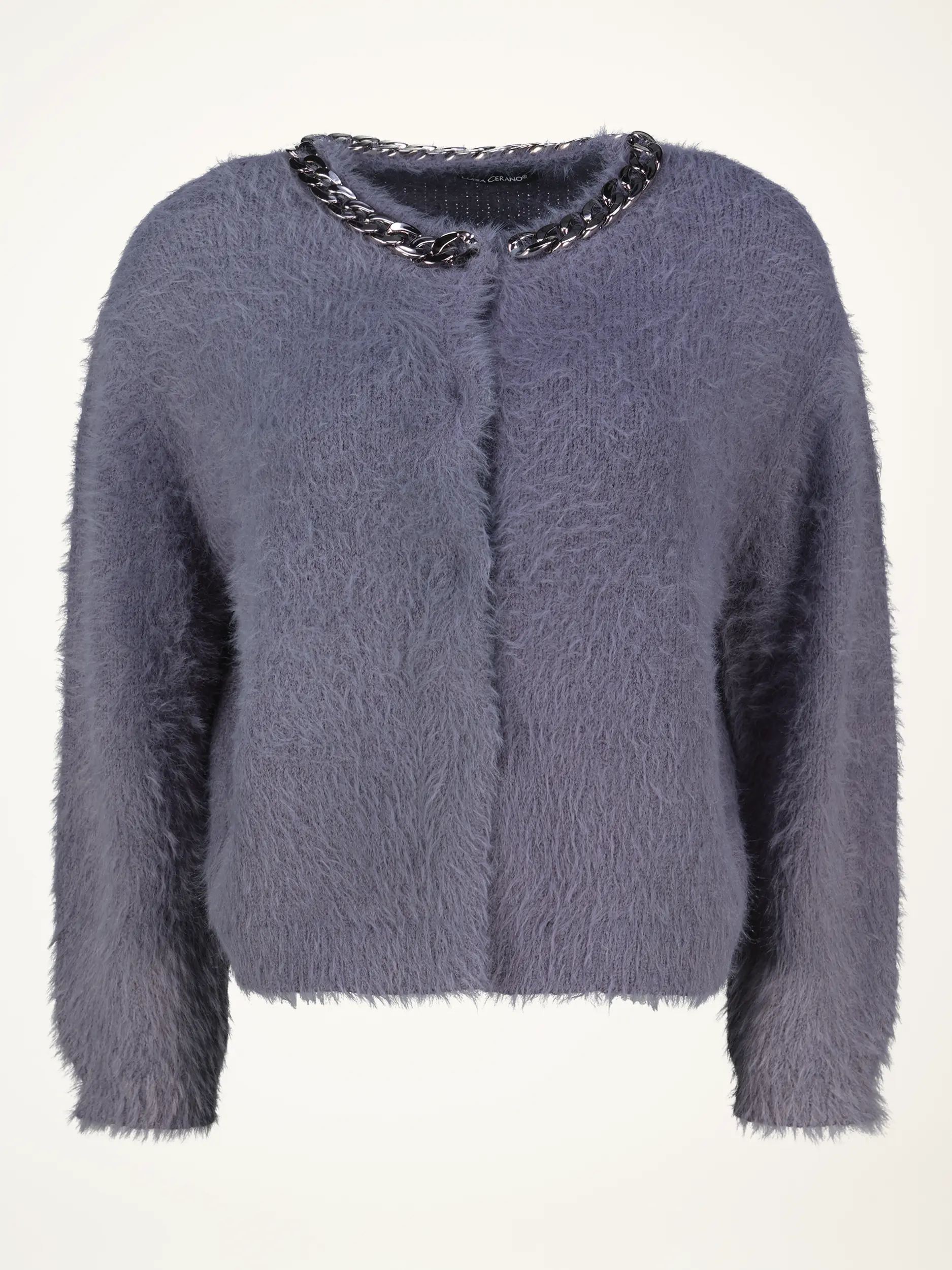 Strickjacke aus Wolle - Artikelansicht - Farbe: Grau