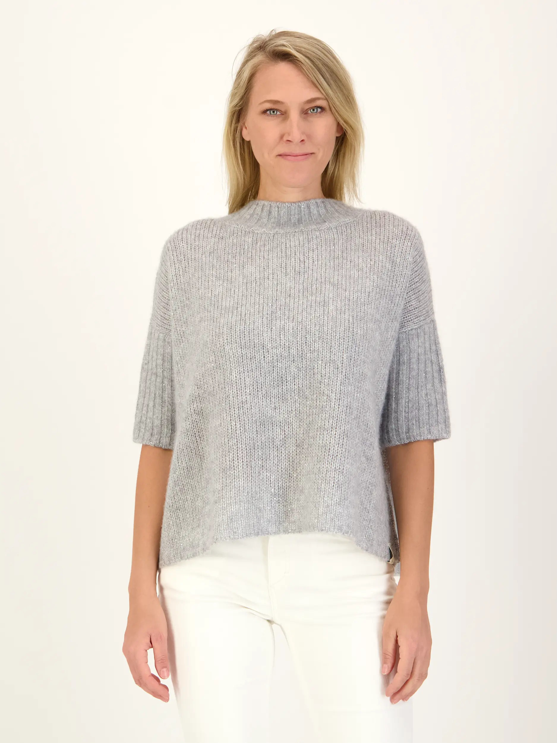 Pullover aus Kaschmir 3/4-Arm - Artikel Vorderseite getragen von einem Modell