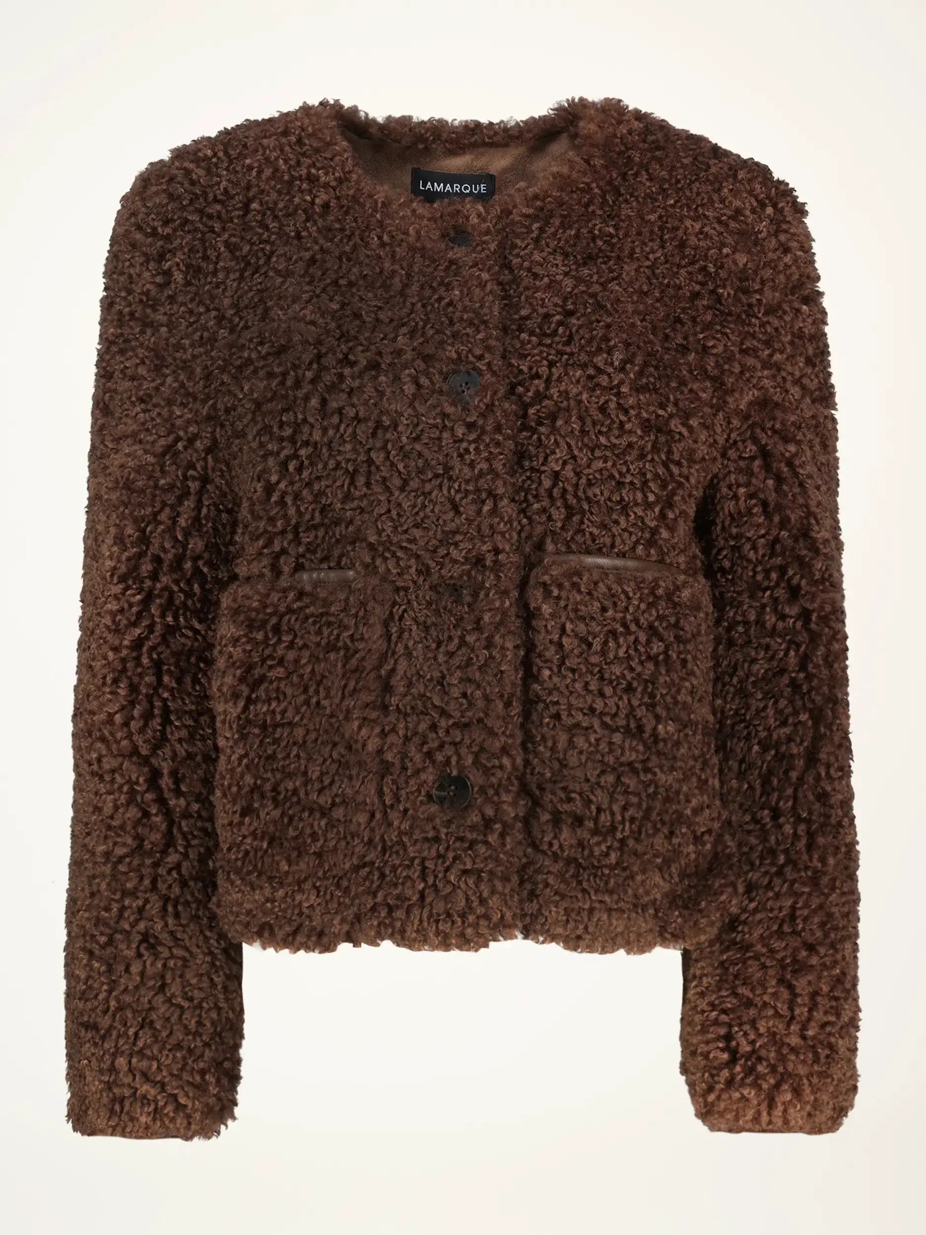 Teddyjacke 'Emilia' - Artikelansicht - Farbe: Braun