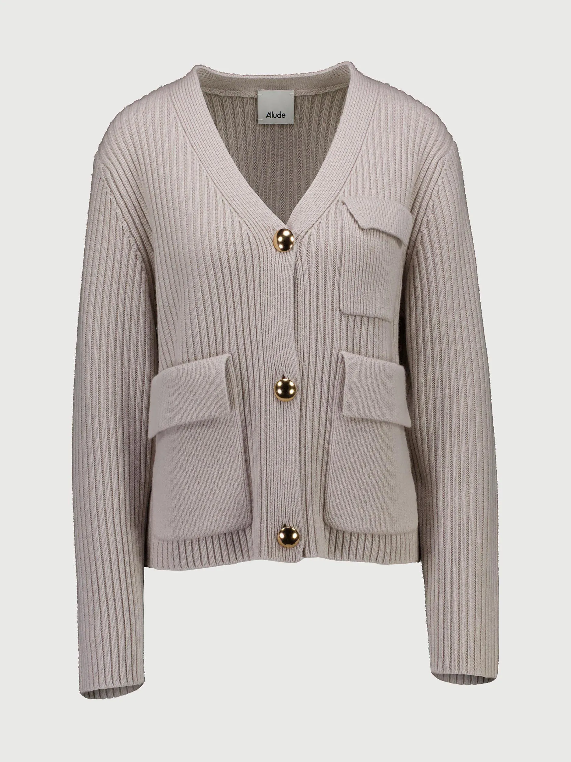 Strickjacke aus Kaschmir-Mix - Artikelansicht - Farbe: Beige