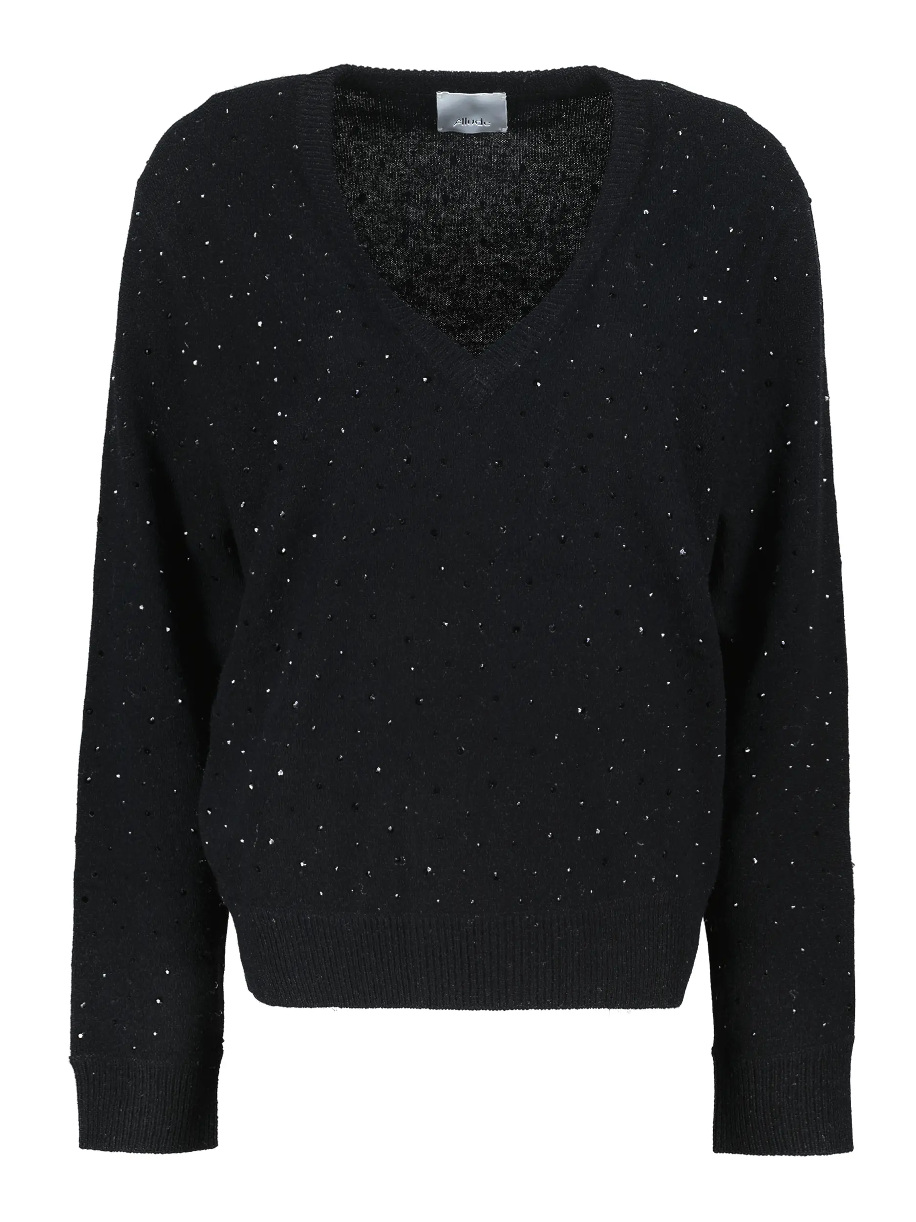 Pullover aus Wolle langarm - Artikel Vorderseite - Farbe: Schwarz