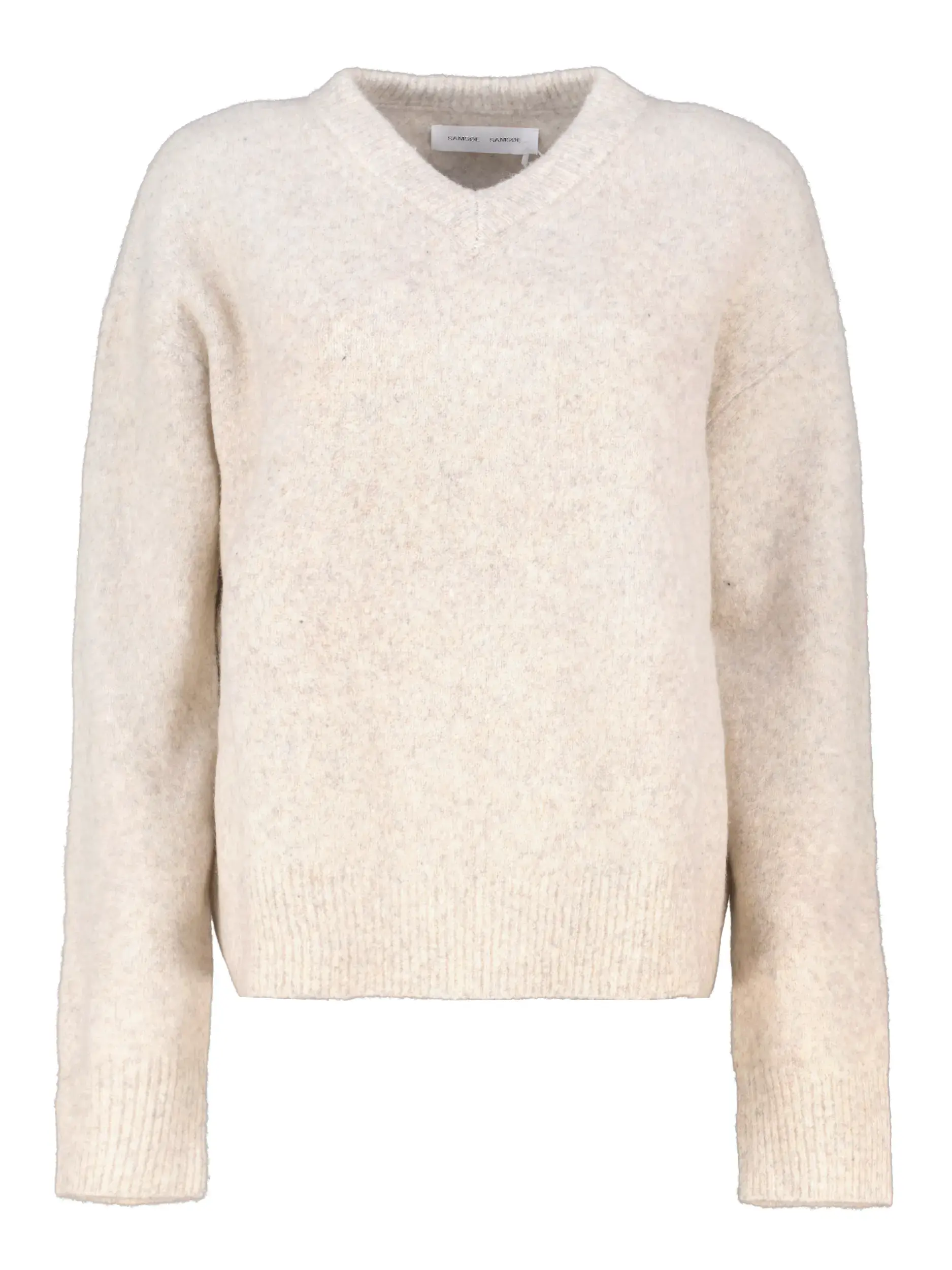 Pullover 'Samelody' aus Wolle langarm - Artikel Vorderseite - Farbe: Grau