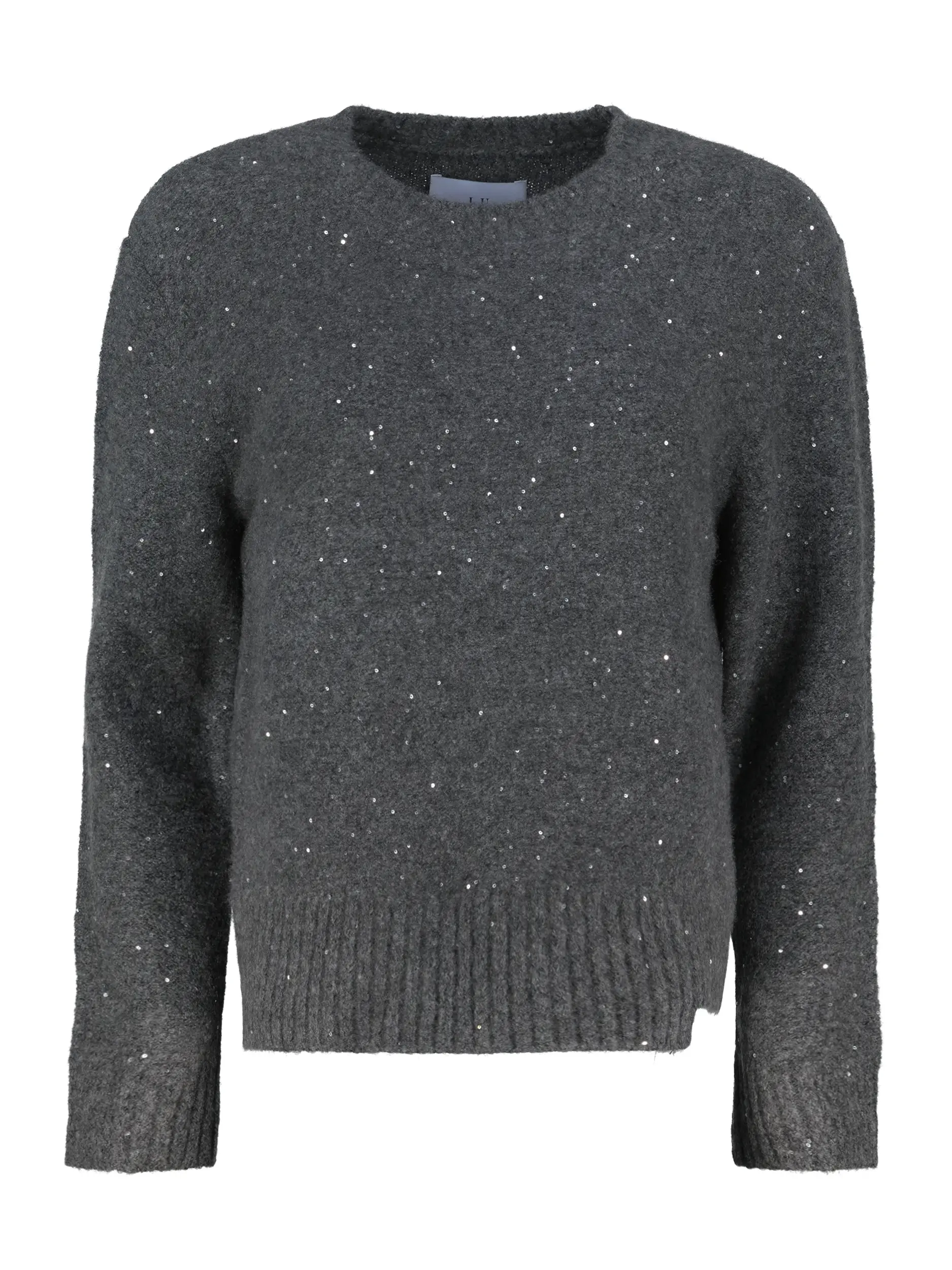 Pullover 'Belet' aus Kaschmir mit Glitzerpailletten langarm - Artikel Vorderseite