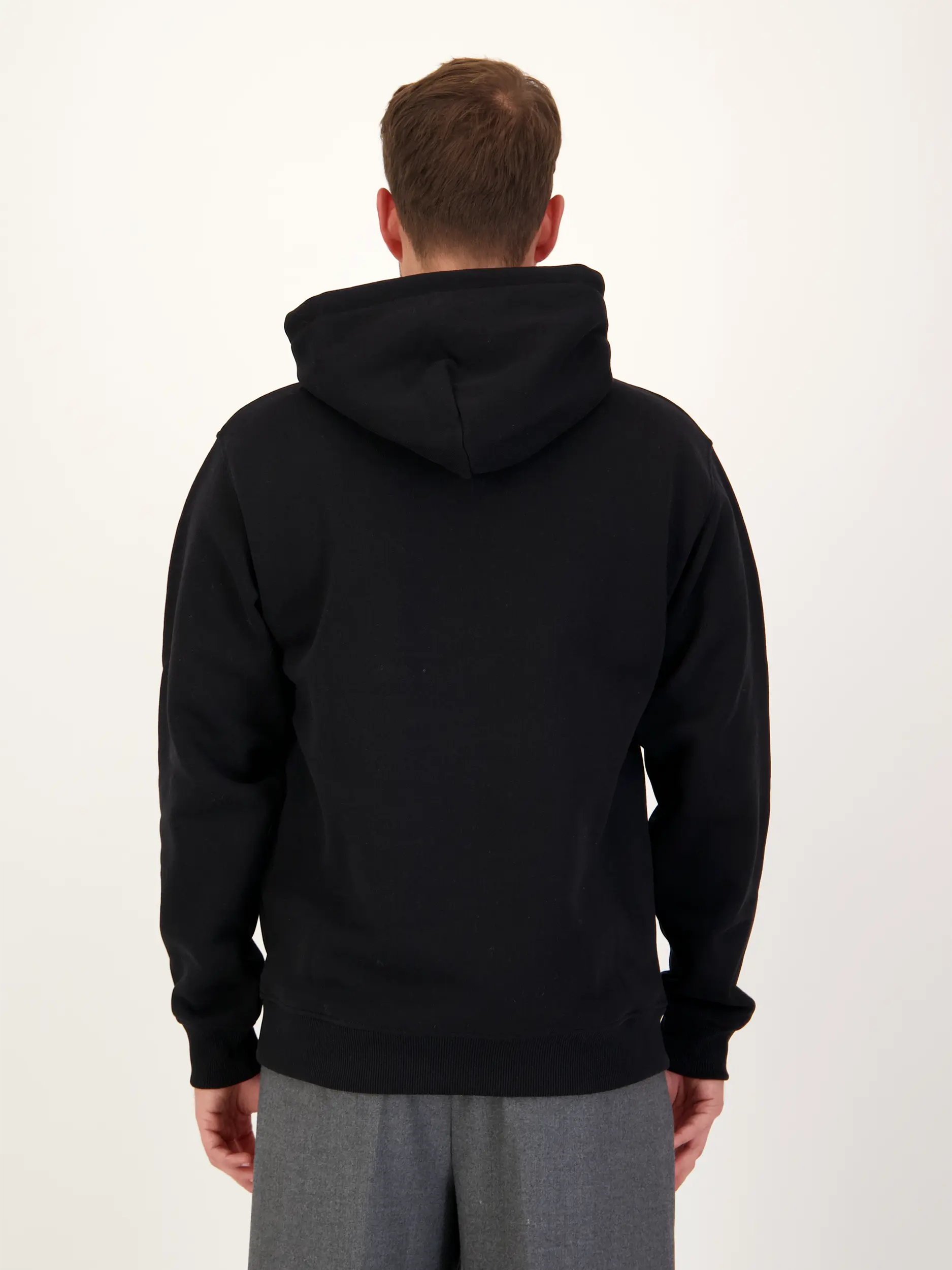 Sweatshirt 'Waiter' - Artikel Rückseite getragen von einem Modell - Farbe: Schwarz