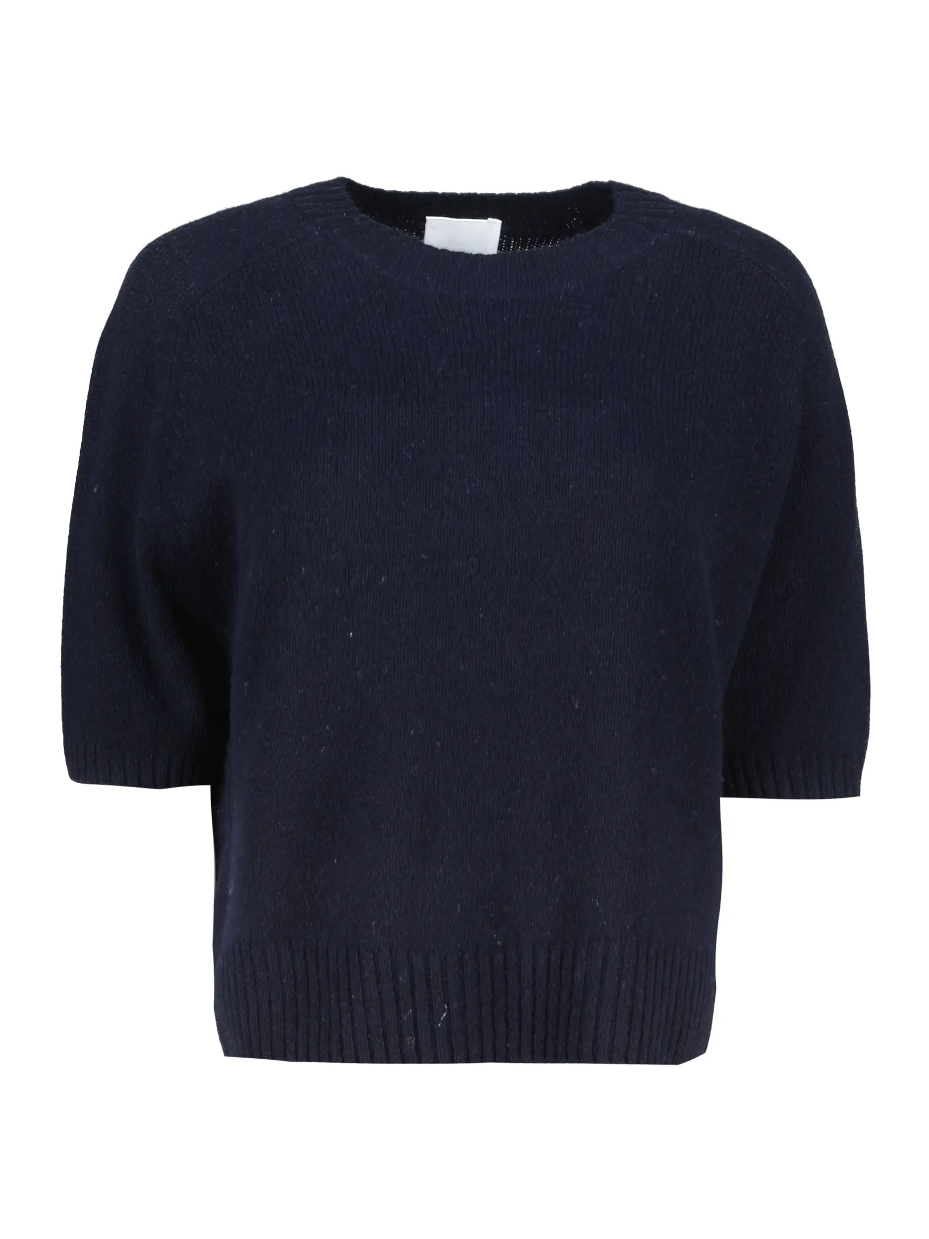 Pullover aus Kaschmir kurzarm - Artikel Vorderseite - Farbe: Blau