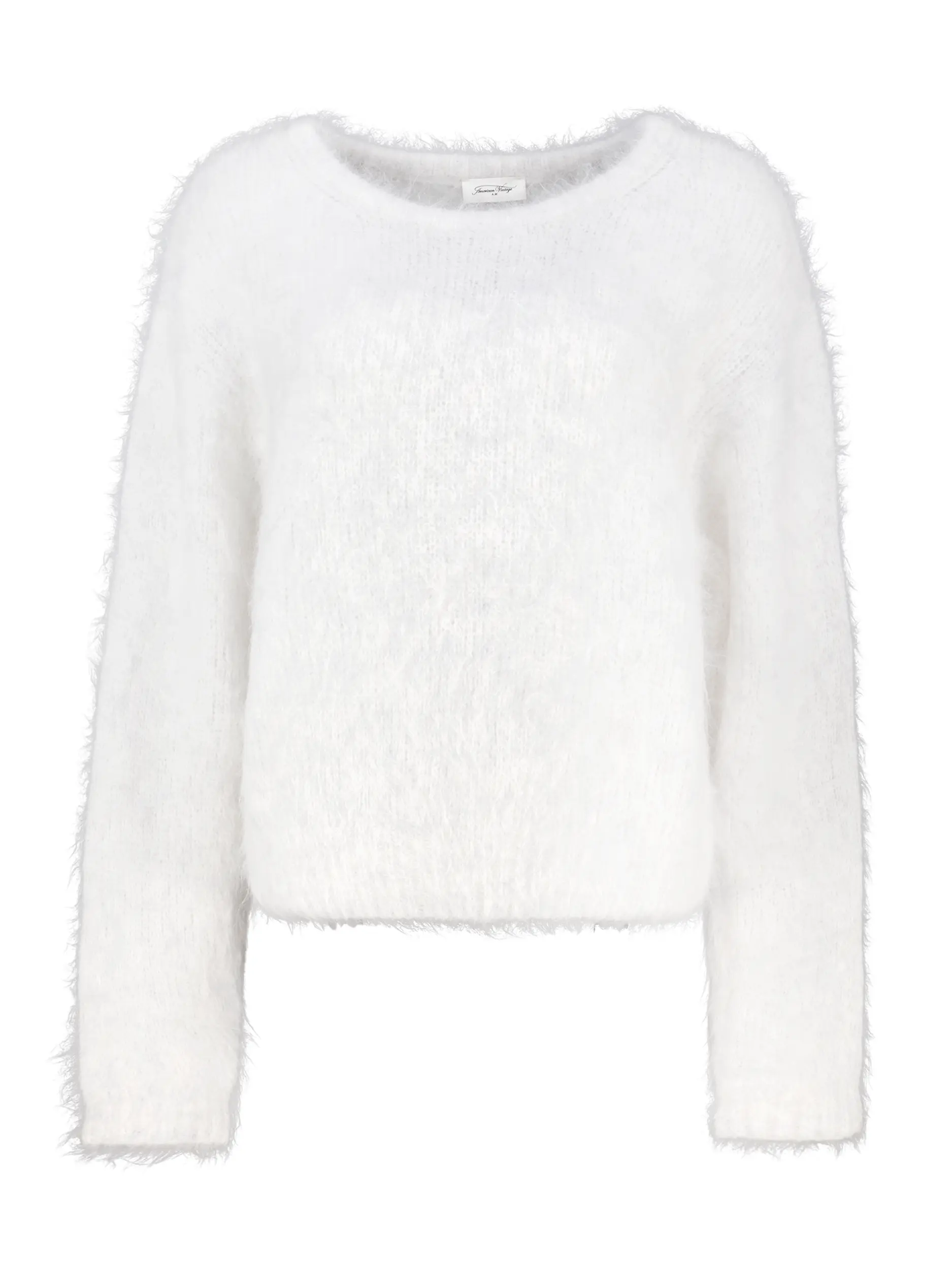 Oversized Pullover aus Alpaka-Mix langarm - Artikel Vorderseite - Farbe: Grau