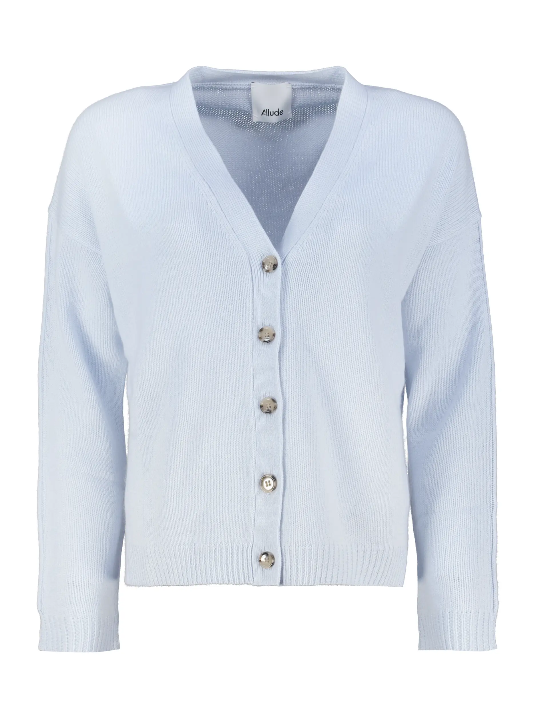 Strickjacke aus Kaschmir - Artikel Vorderseite - Farbe: Blau