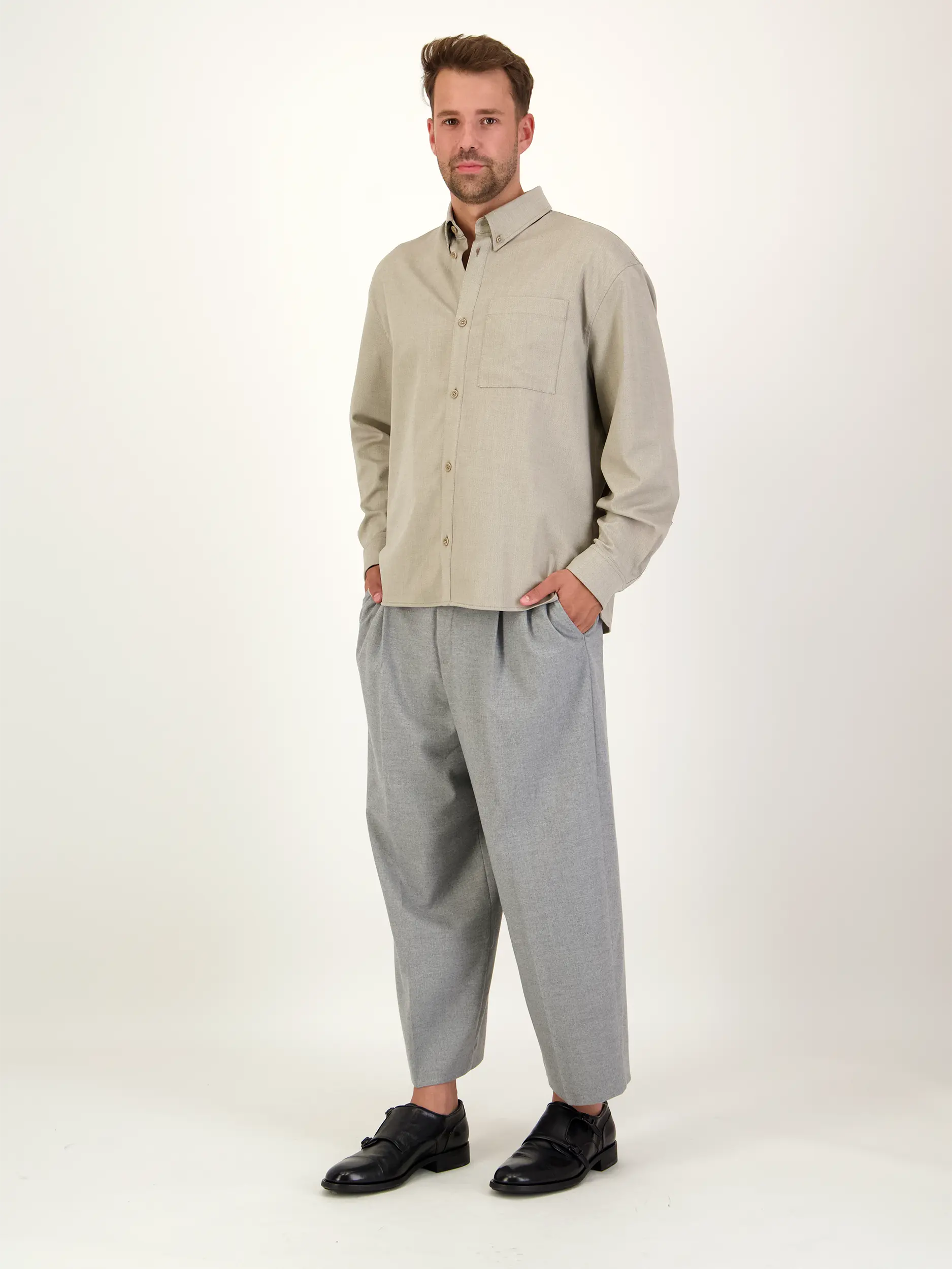 Unisex Bundfaltenhose 'Noa Crop' - Artikel weitere Detailansicht 1