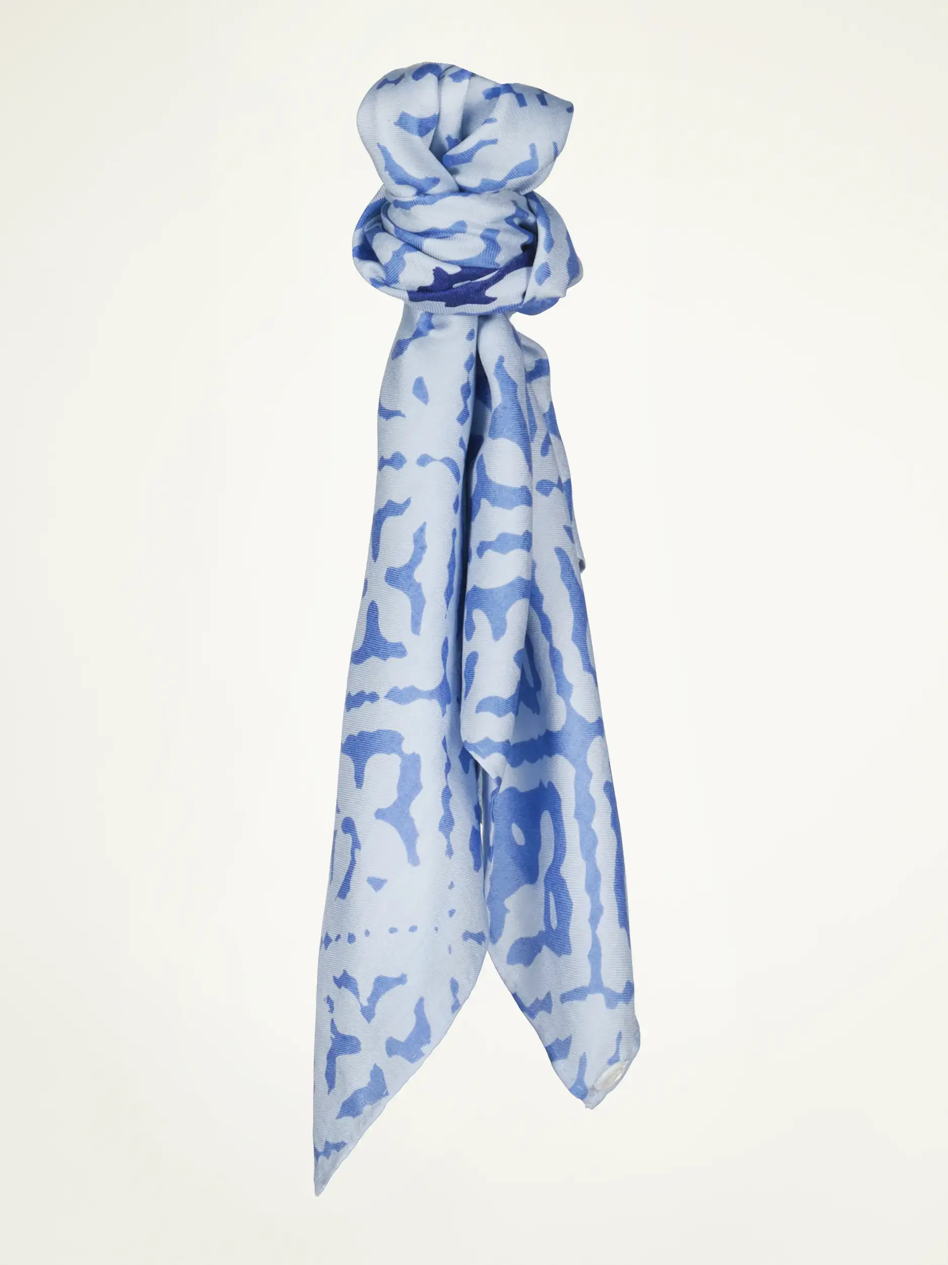 Gemustertes Tuch 'Eyes of Marrakesh' aus Seide - Artikelansicht - Farbe: Blau