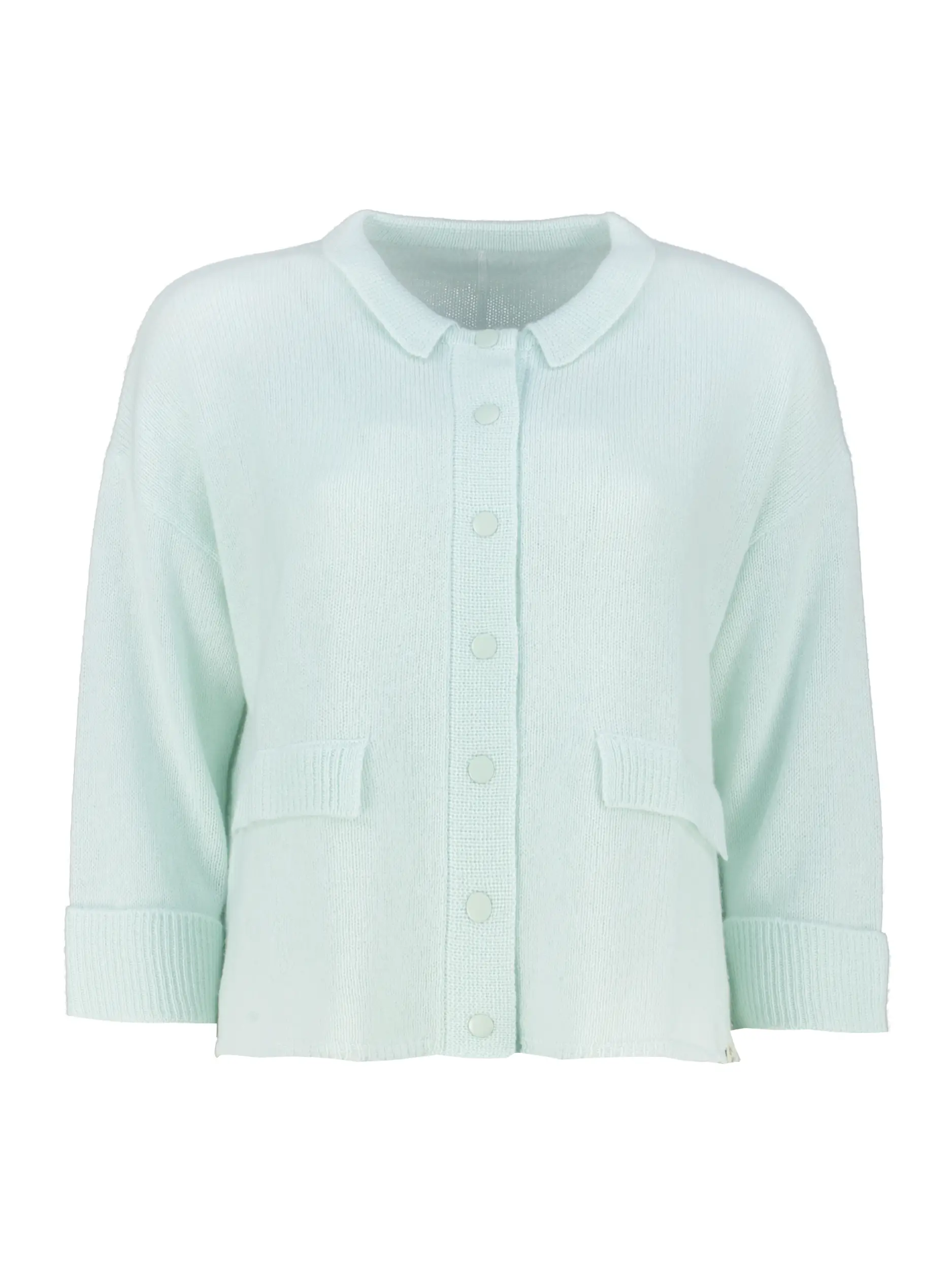 Strickjacke aus Kaschmir Mix - Artikel Vorderseite - Farbe: Grün