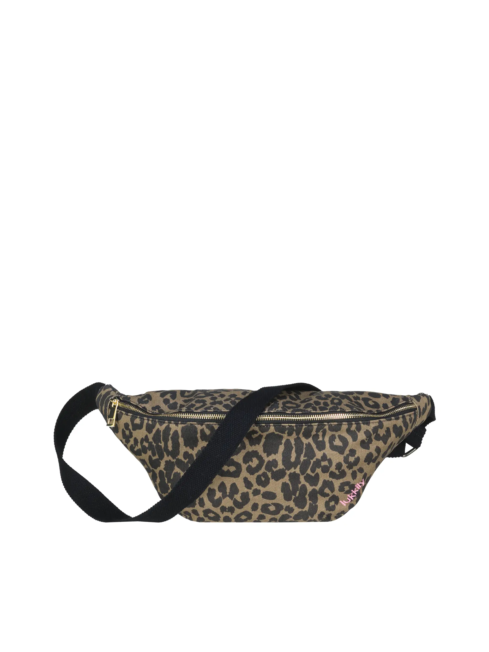 Bauchtasche mit Leoprint - Artikel Vorderseite - Farbe: Braun