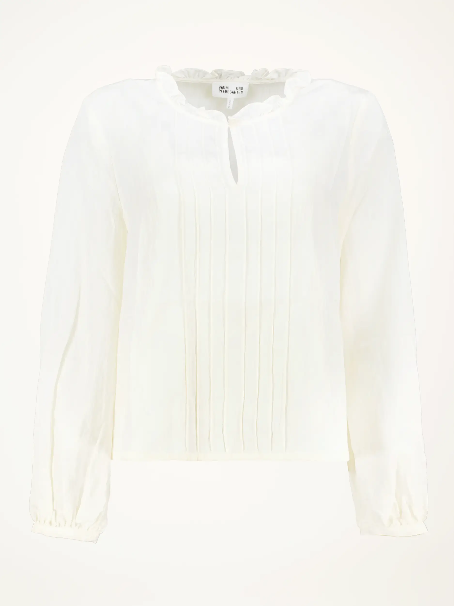 Bluse langarm - Artikelansicht - Farbe: Creme