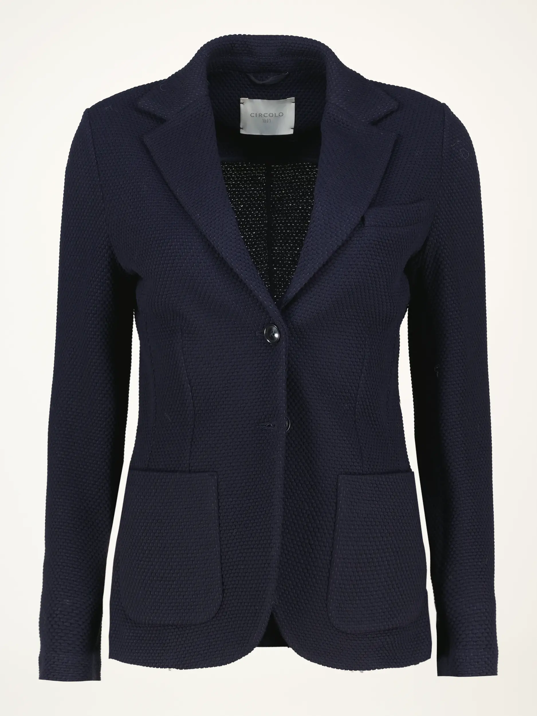 Strukturierter Blazer aus Schurwolle - Artikelansicht - Farbe: Blau