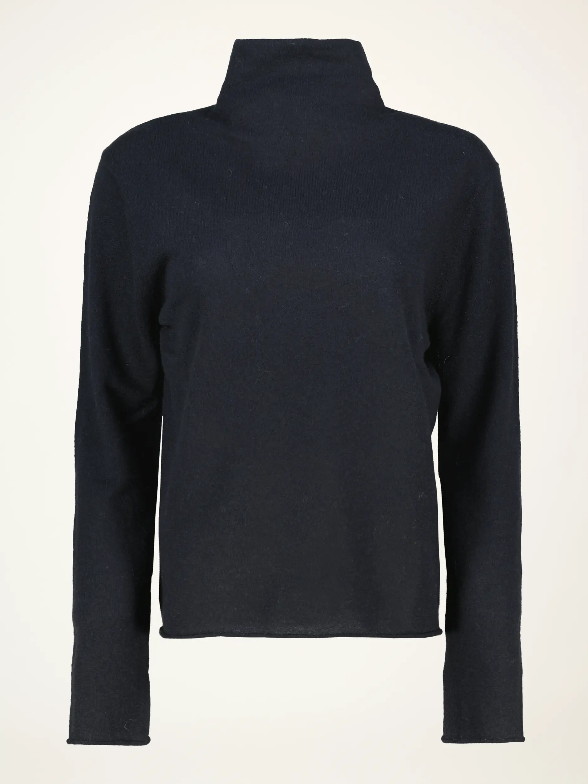 Rollkragenpullover aus Kaschmir langarm - Artikelansicht - Farbe: Schwarz