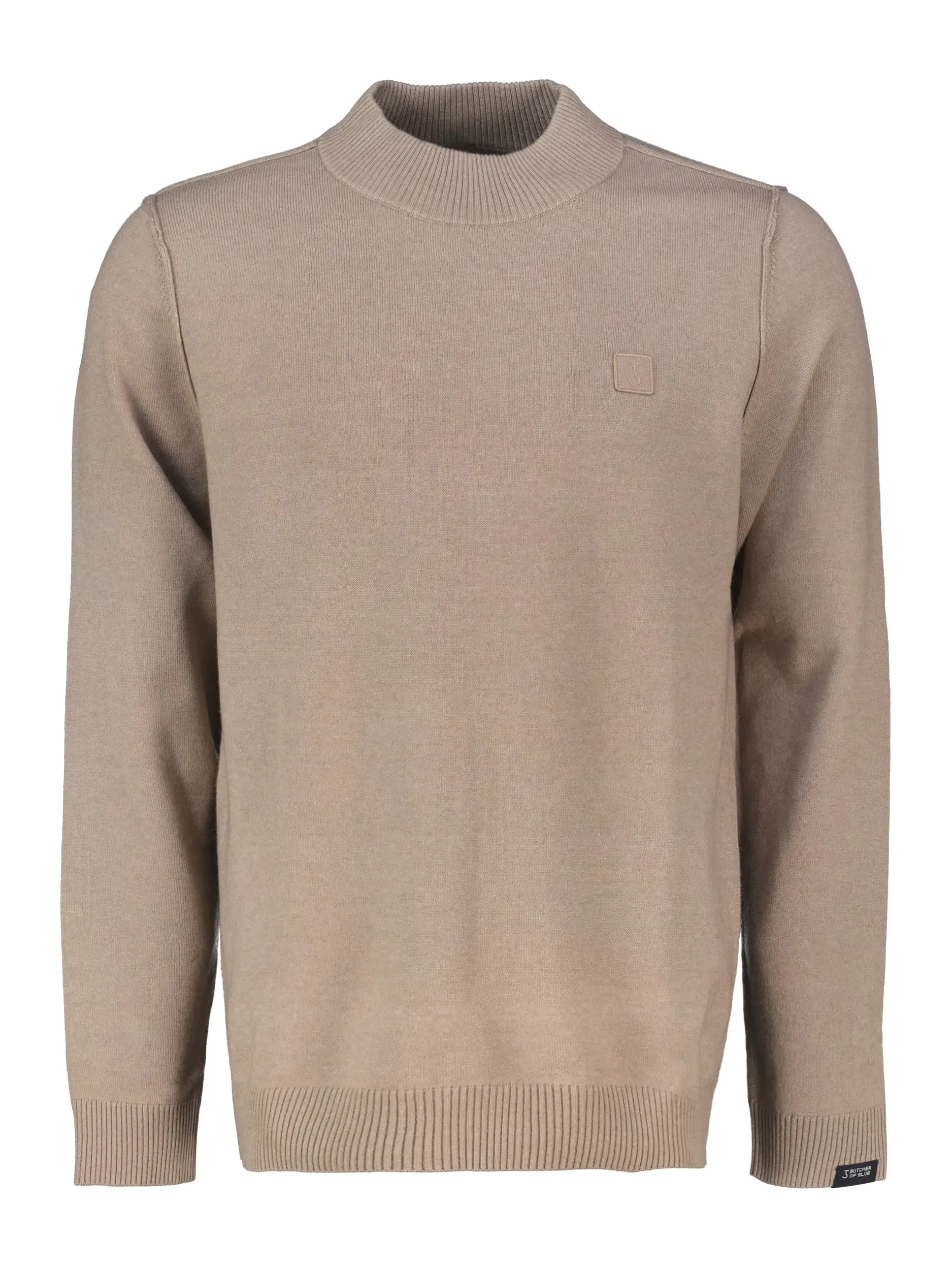 Pullover 'Clifden' aus Woll-Mix langarm - Artikel Vorderseite - Farbe: Braun