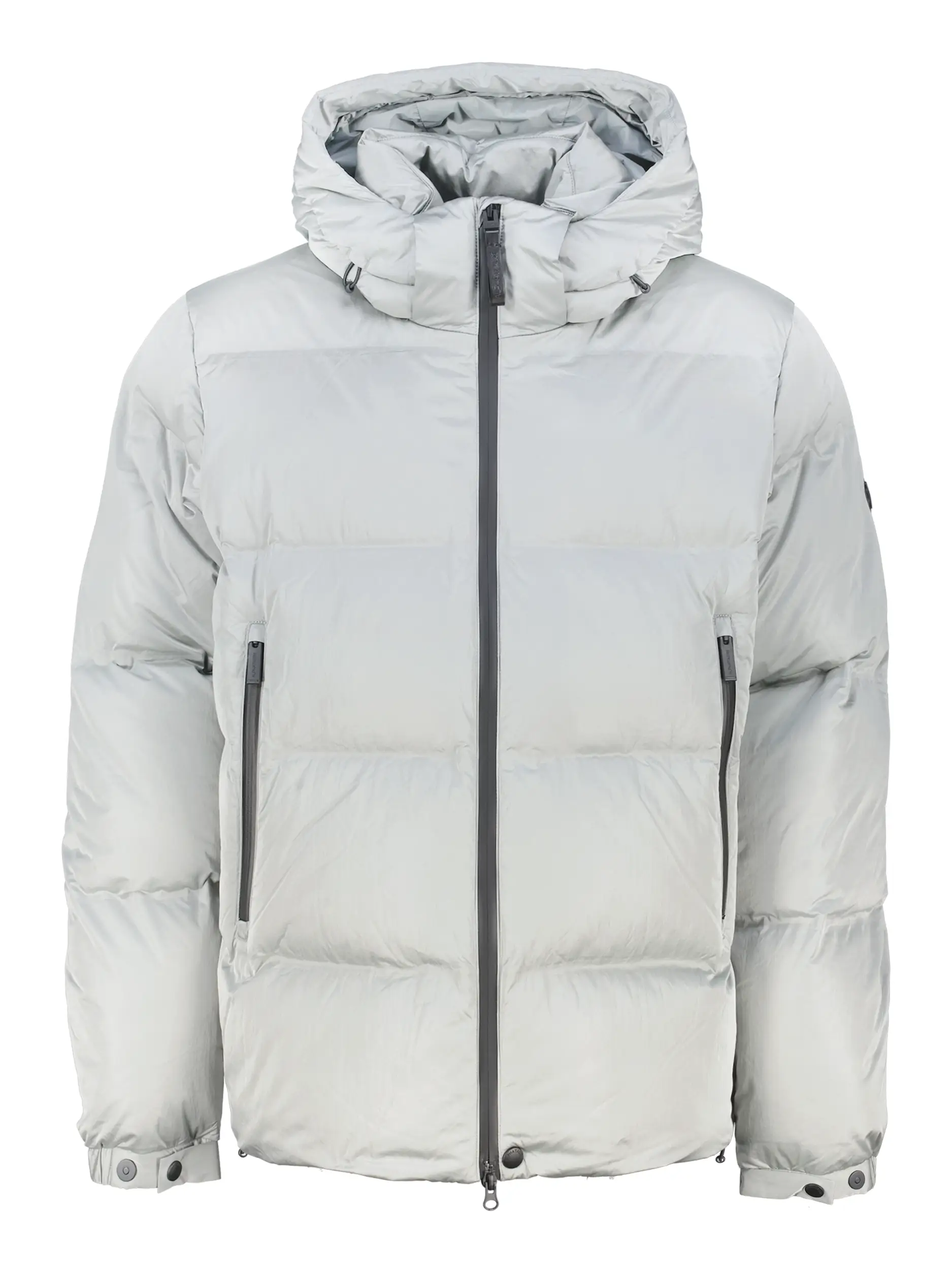 Wetterfeste Daunenjacke 'Otis' - Artikel Vorderseite - Farbe: Grau