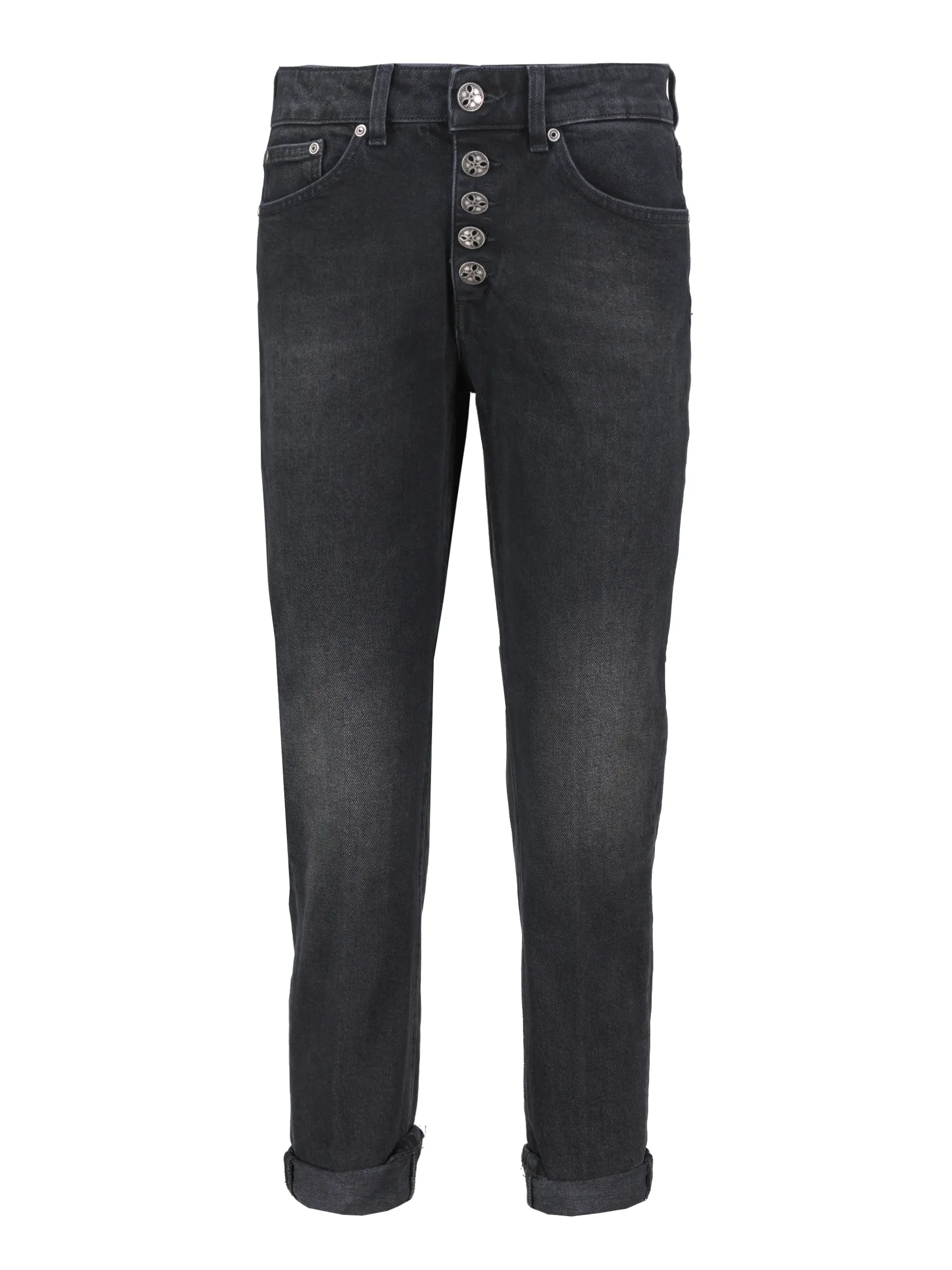 High Rise Loose Fit Jeans 'Koons' - Artikel Vorderseite - Farbe: Schwarz