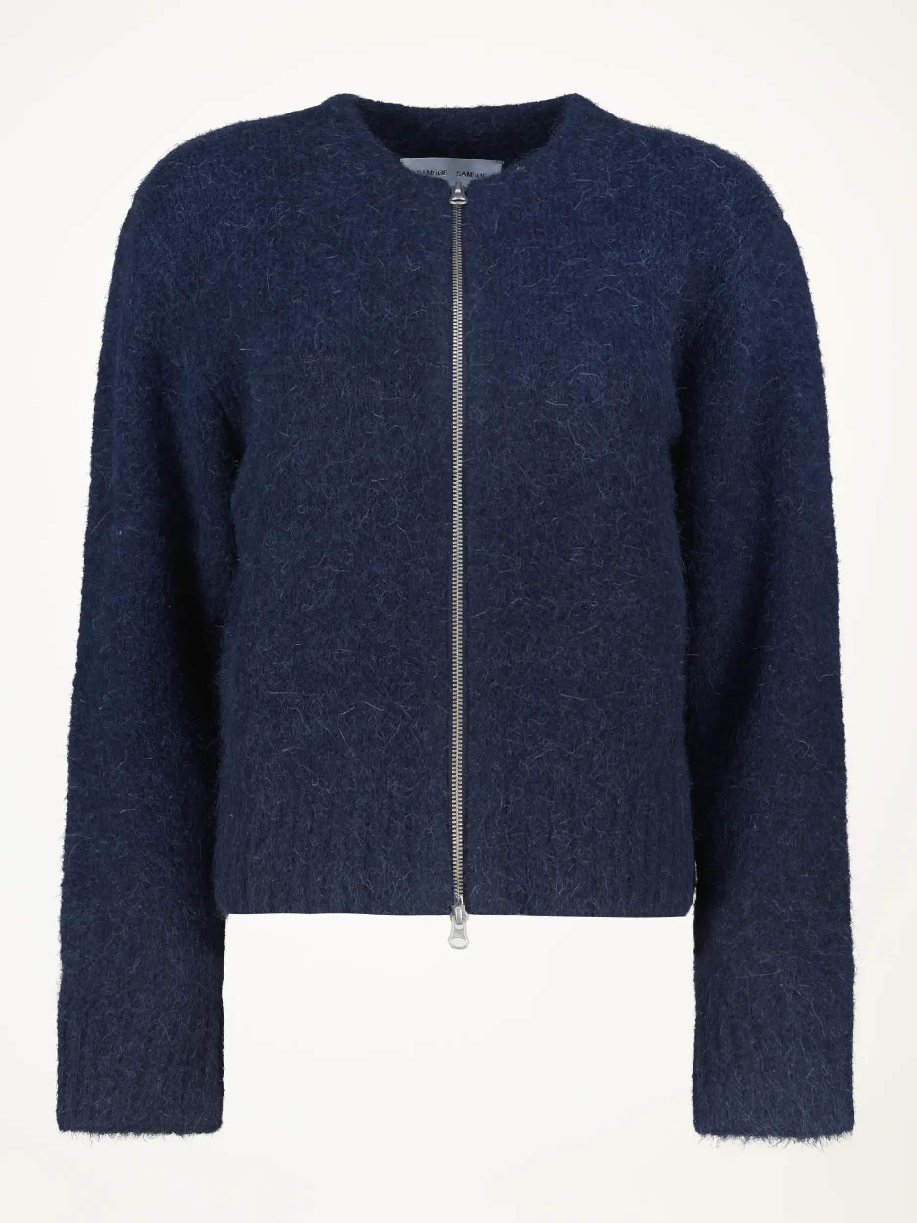 Strickjacke 'Sajeanine' aus Alpaka Mix - Artikelansicht - Farbe: Blau