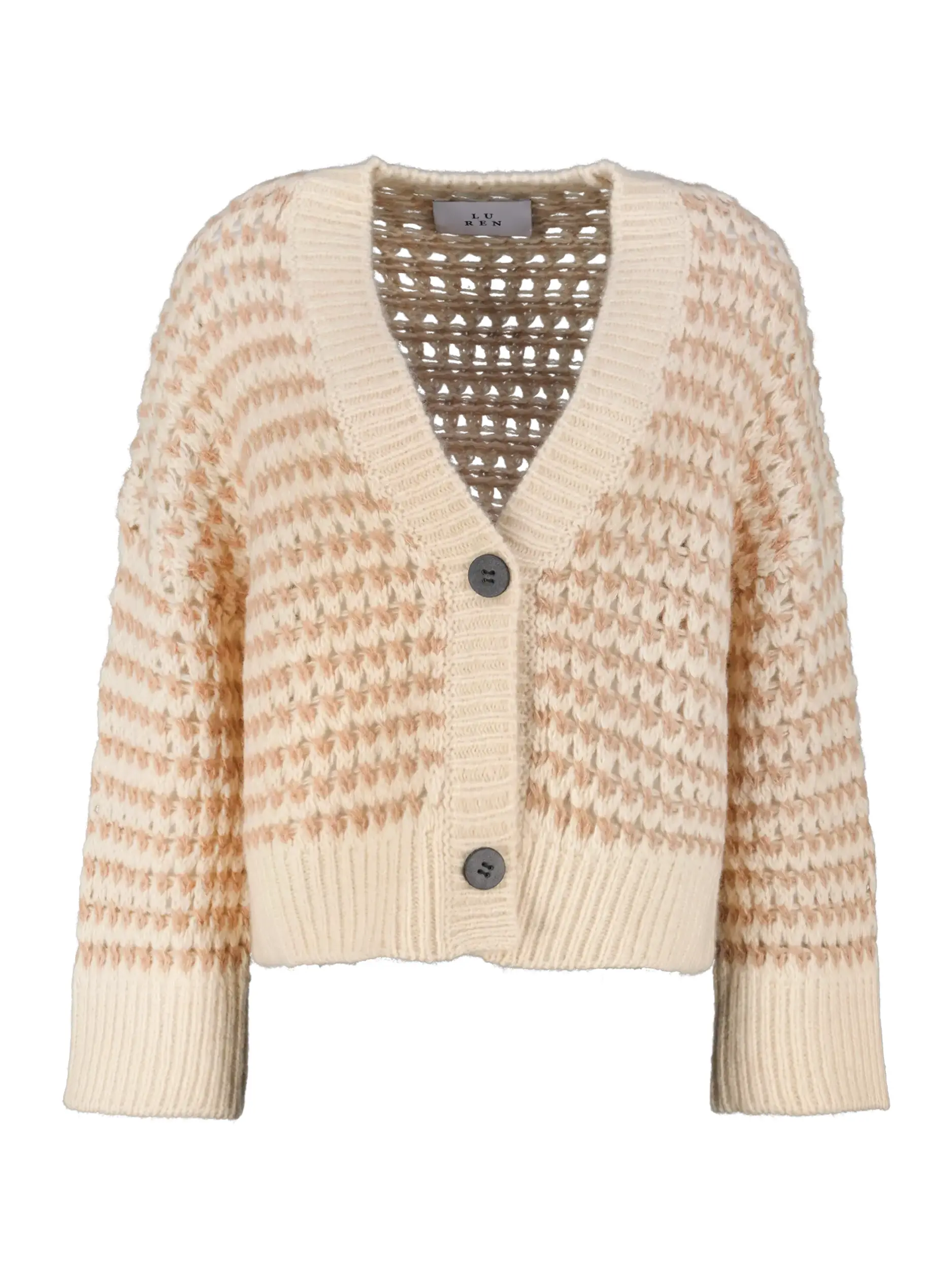 Gemusterte Strickjacke aus Kaschmir - Artikel Vorderseite