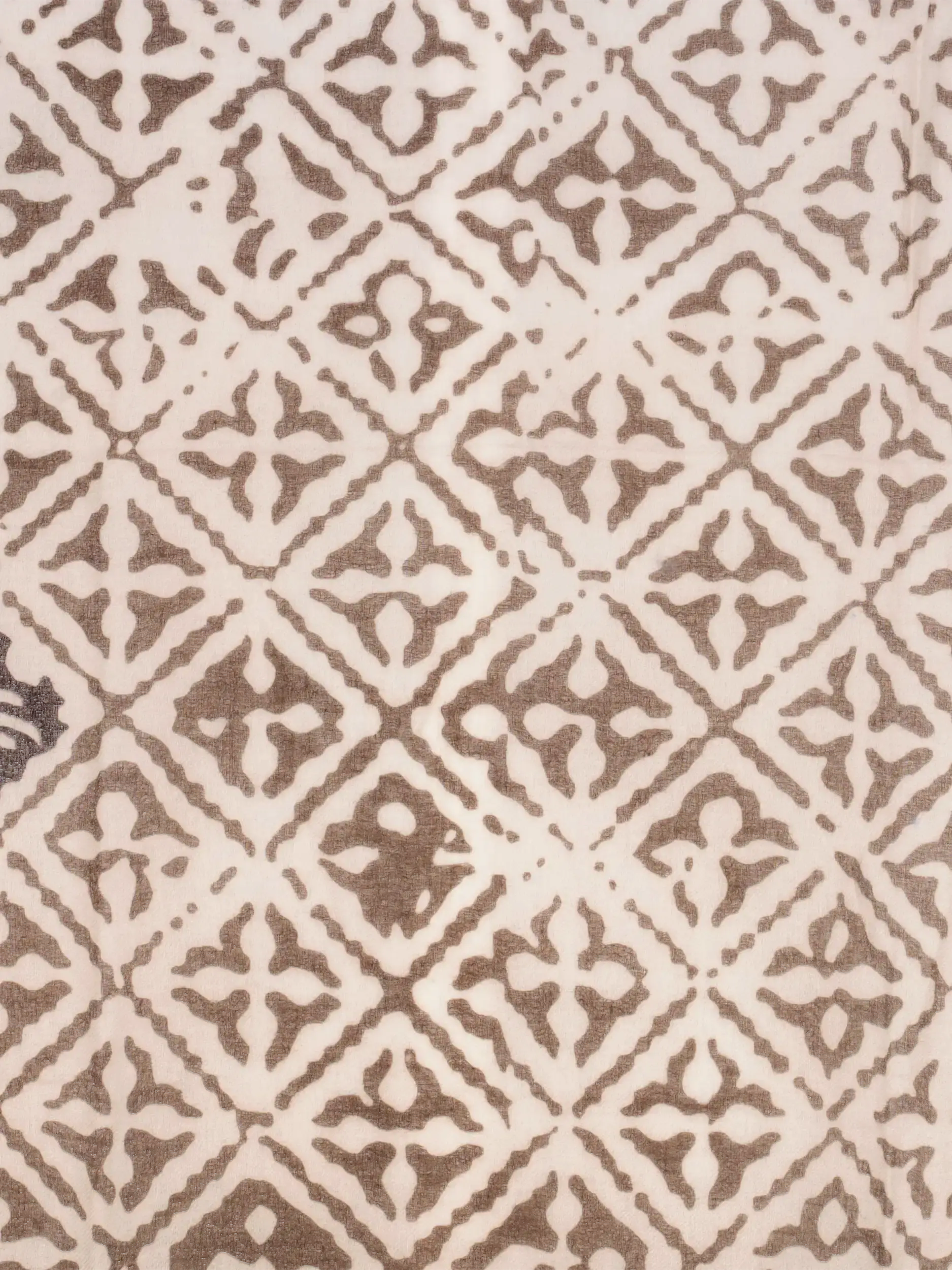 Gemusterter Schal 'Eyes of Marrakesh' aus Kaschmir - Artikel weitere Detailansicht 1 - Farbe: Braun