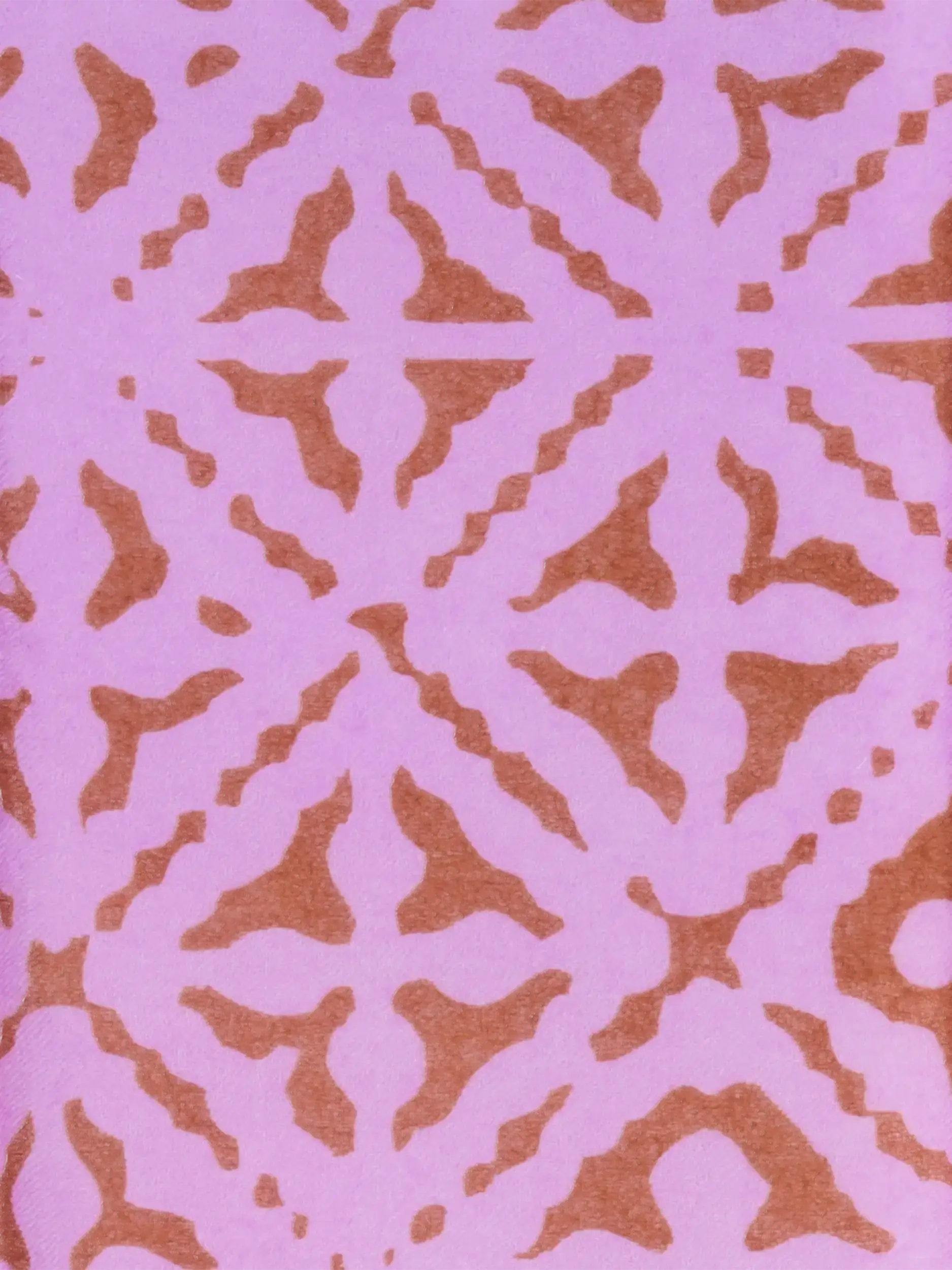 Gemustertes Tuch 'Eyes of Marrakesh' aus Kaschmir - Artikel weitere Detailansicht 1 - Farbe: Violett