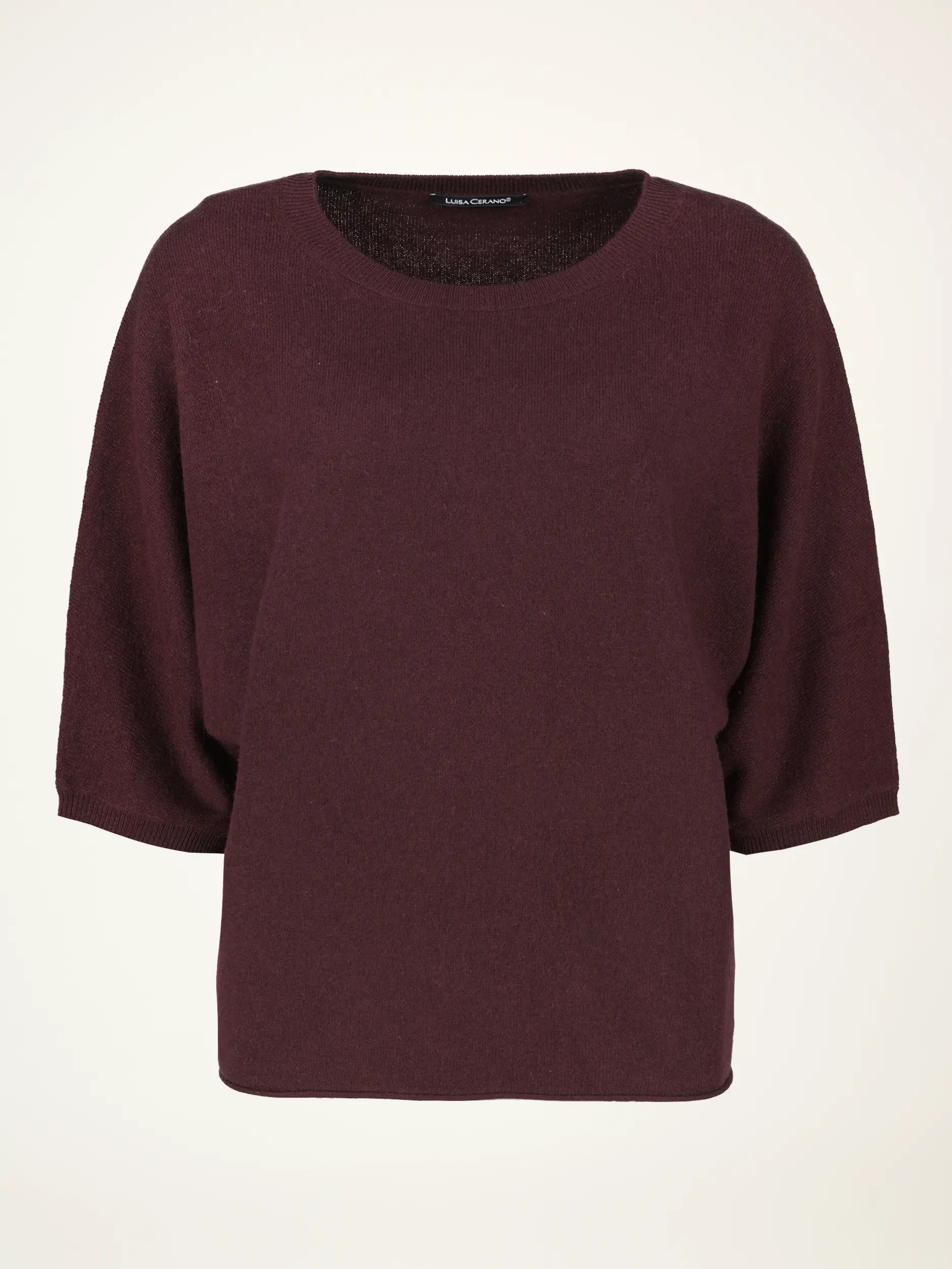 Pullover aus Wolle kurzarm - Artikelansicht - Farbe: Rot