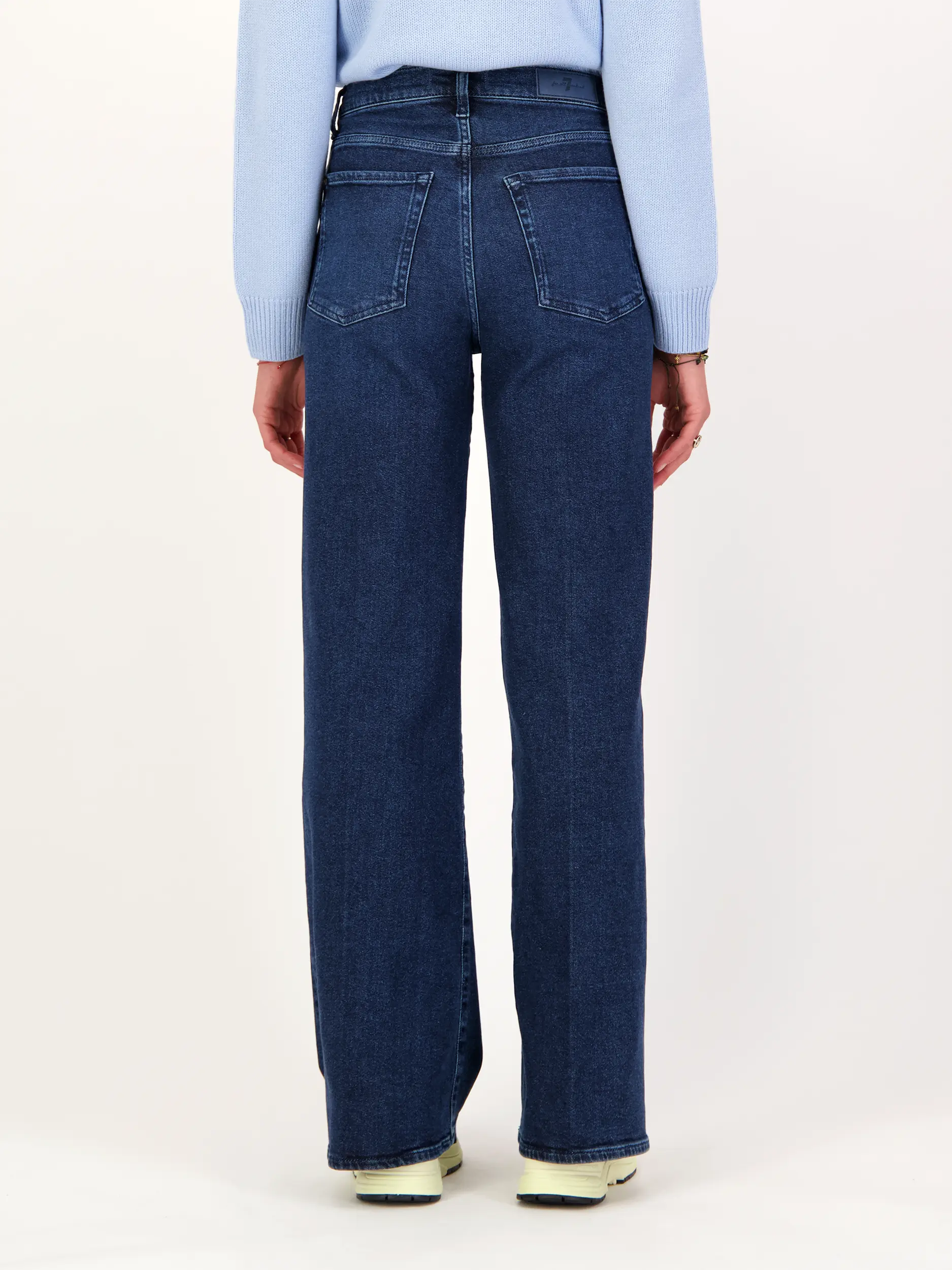 Low Rise Skinny Fit Jeans 'Low Skinny' - Artikel Rückseite getragen von einem Modell - Farbe: Blau