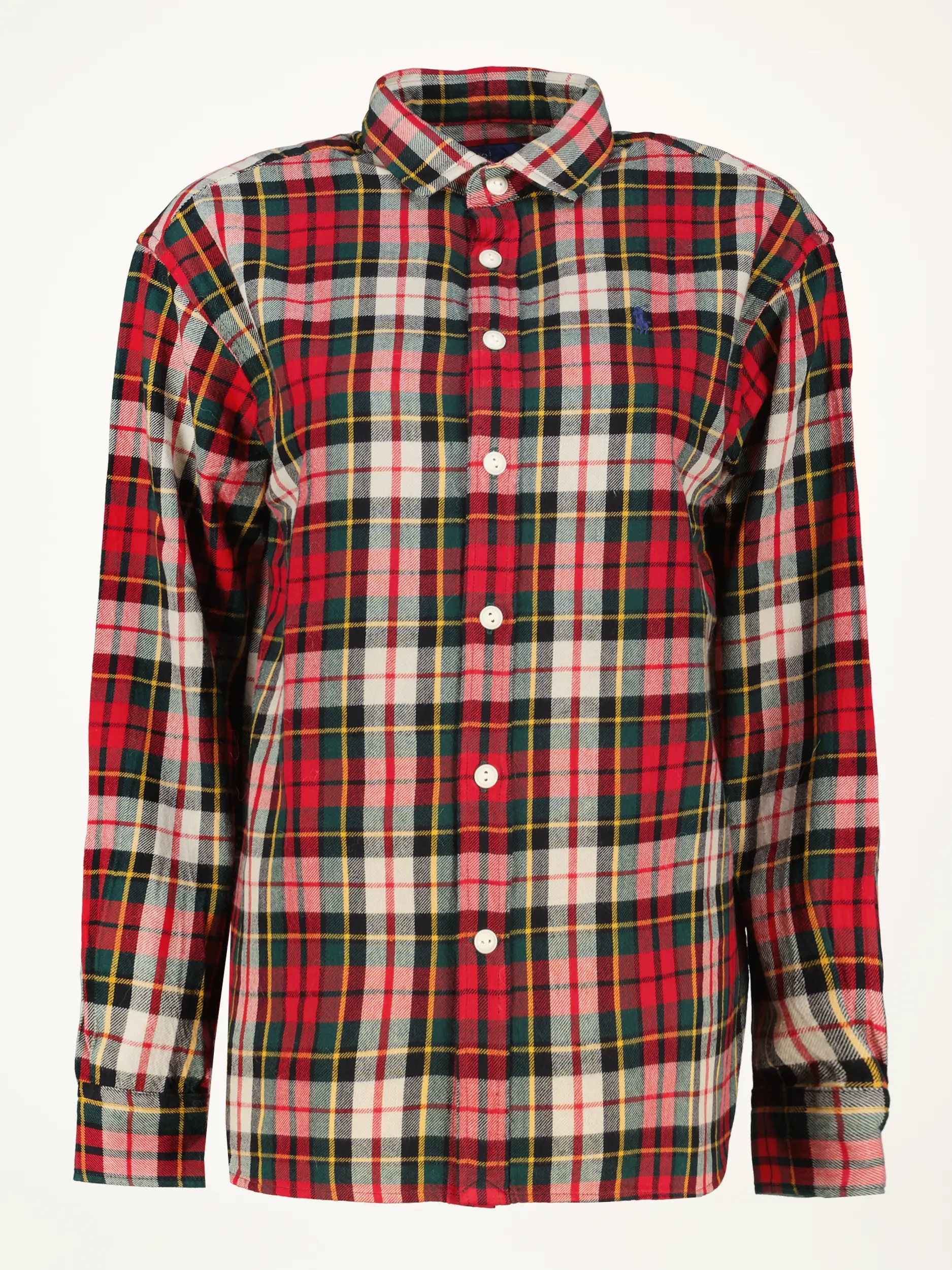 Karierte Baumwollbluse - Artikelansicht - Farbe: Rot Karierte Baumwollbluse - Artikelansicht - Farbe: Rot