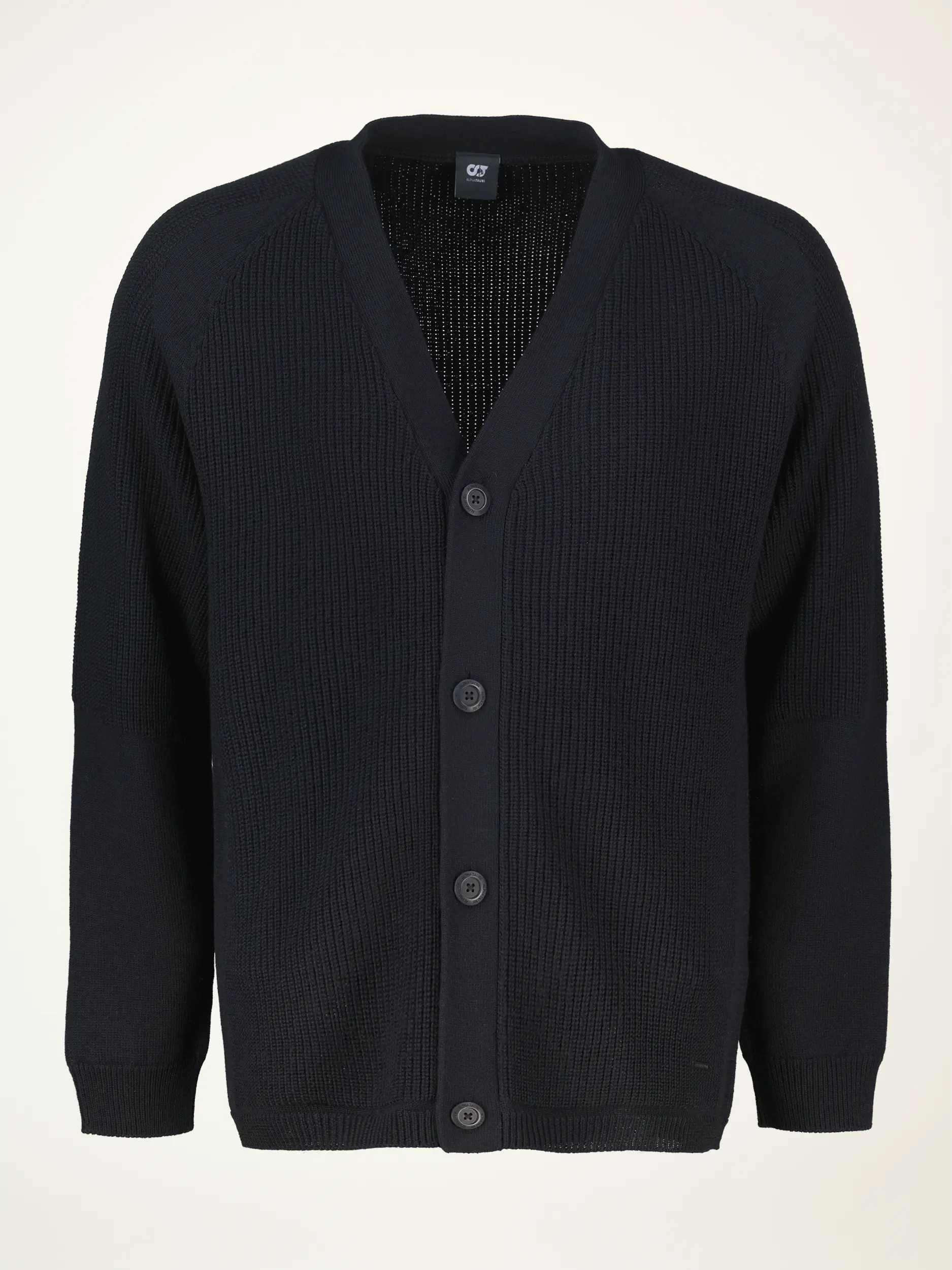 Strickjacke 'Farpo' aus Woll-Mix - Artikelansicht - Farbe: Schwarz