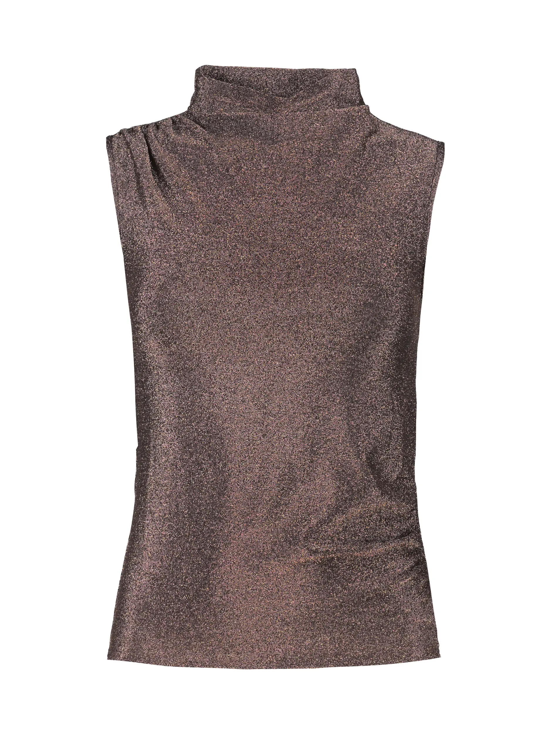 Glitzertop - Artikel Vorderseite - Farbe: Braun