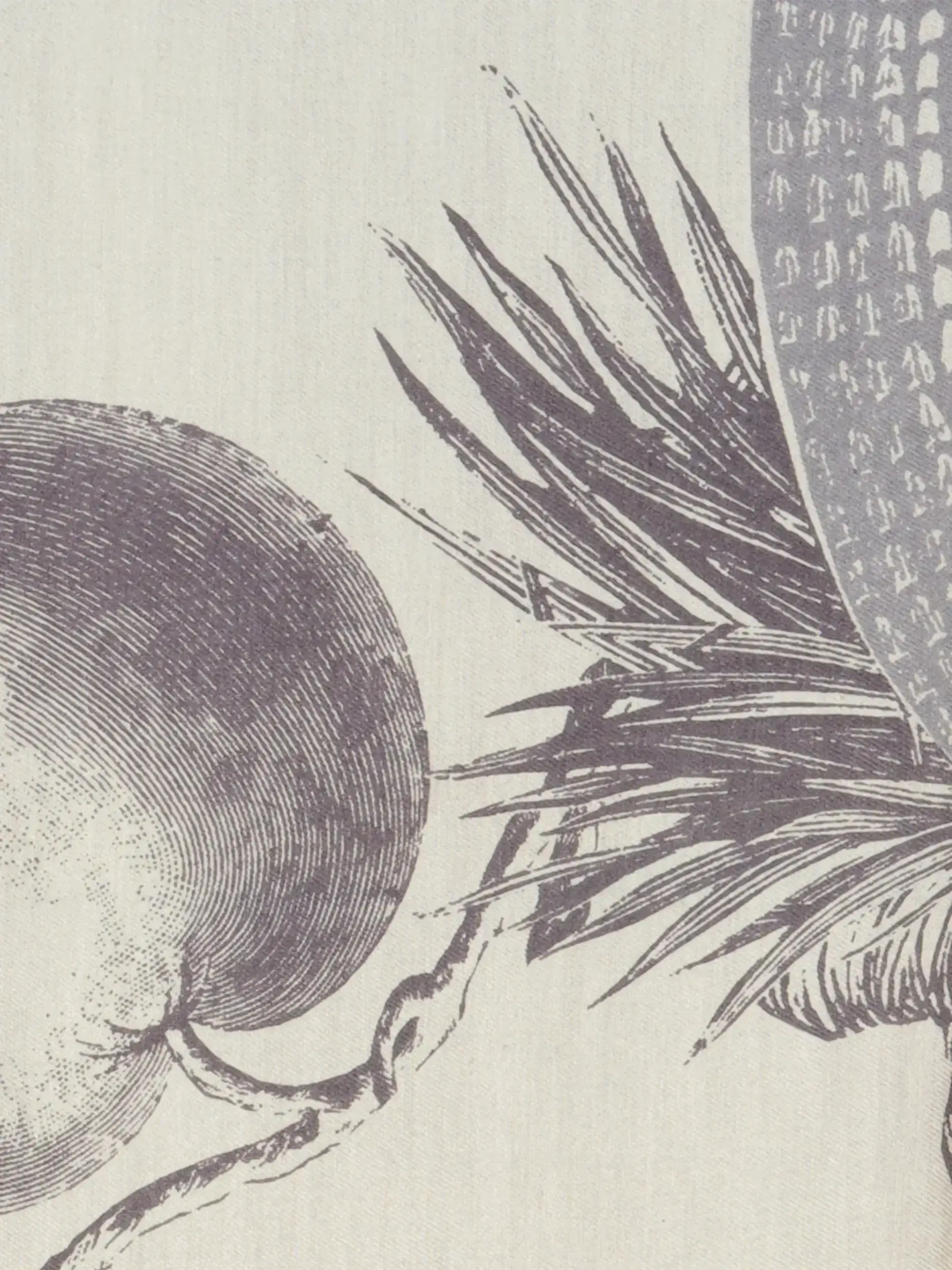 Tuch 'Garden Eden' aus Seide - Artikel weitere Detailansicht 1 - Farbe: Grau