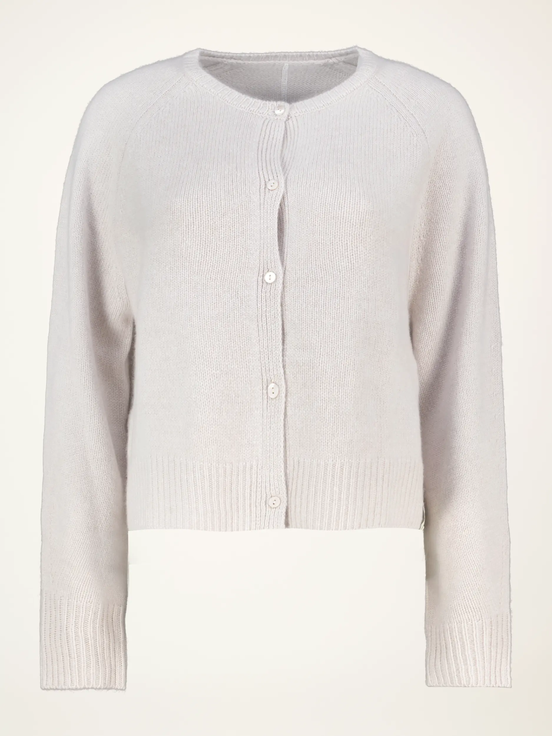 Strickjacke aus Kaschmir langarm - Artikelansicht - Farbe: Beige