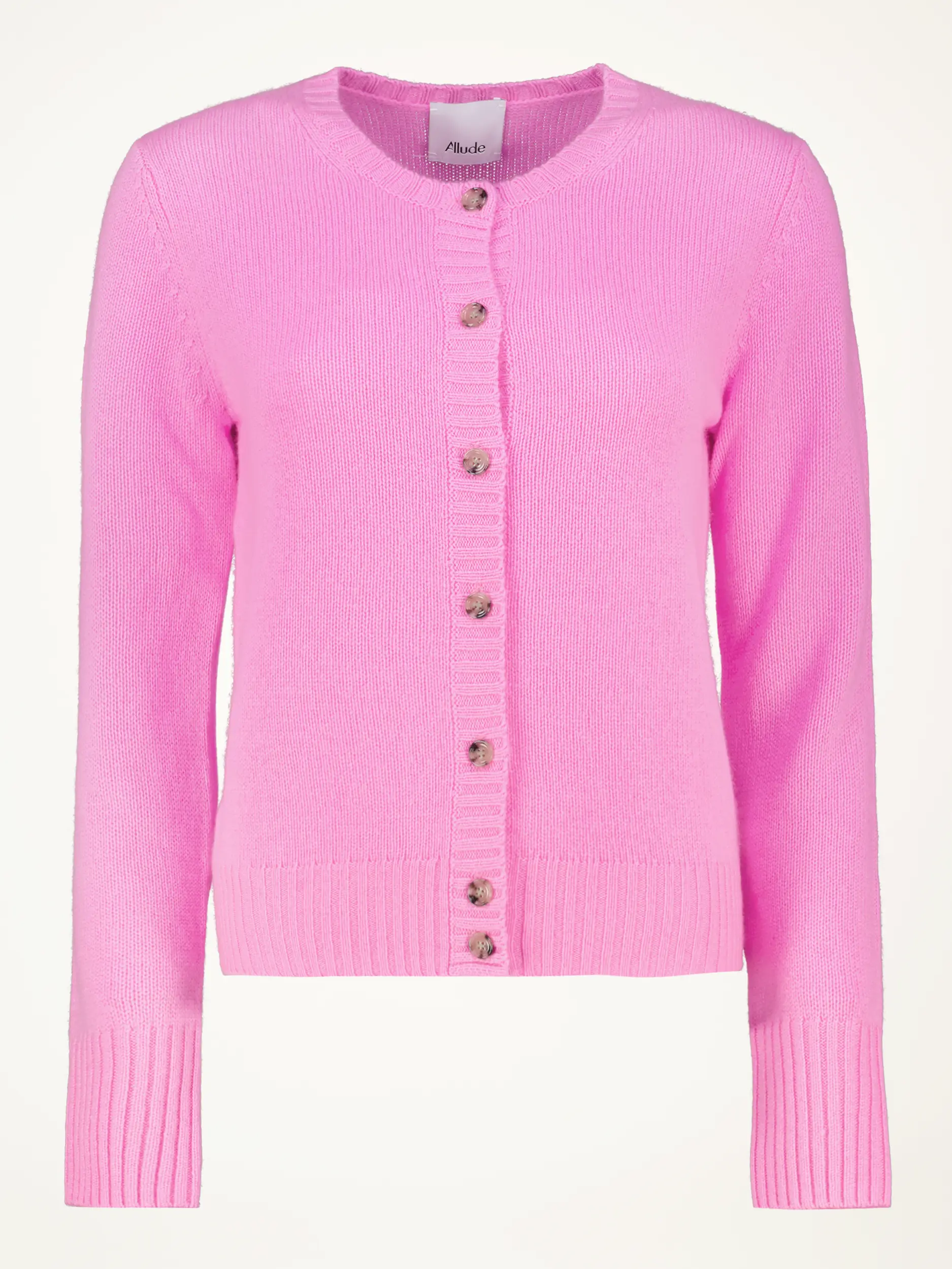 Strickjacke aus Kaschmir  - Artikelansicht - Farbe: Rosa&Pink