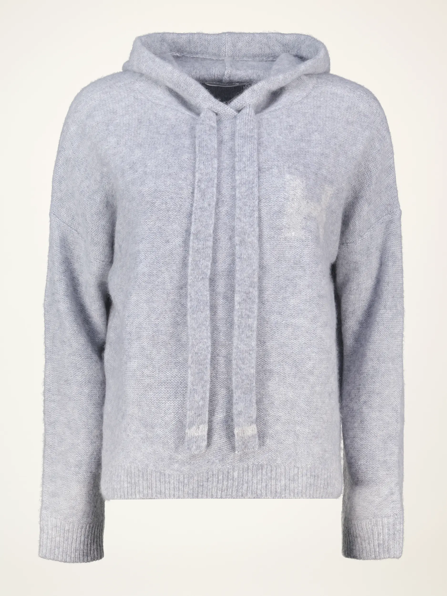 Kapuzenpullover aus Kaschmir-Mix langarm - Artikelansicht - Farbe: Grau