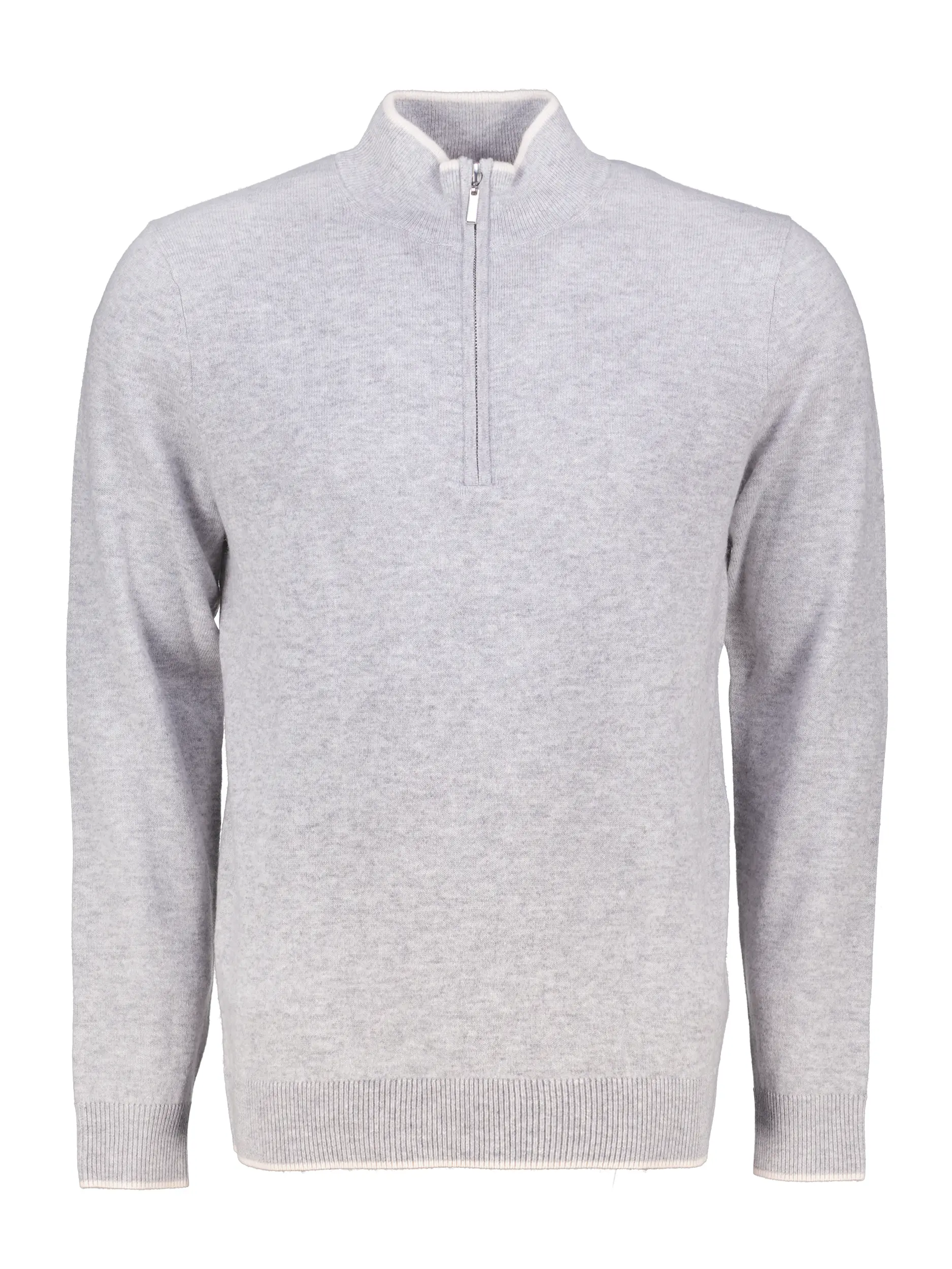 Pullover 'Troia' aus Merinowoll-Mix - Artikel Vorderseite - Farbe: Grau