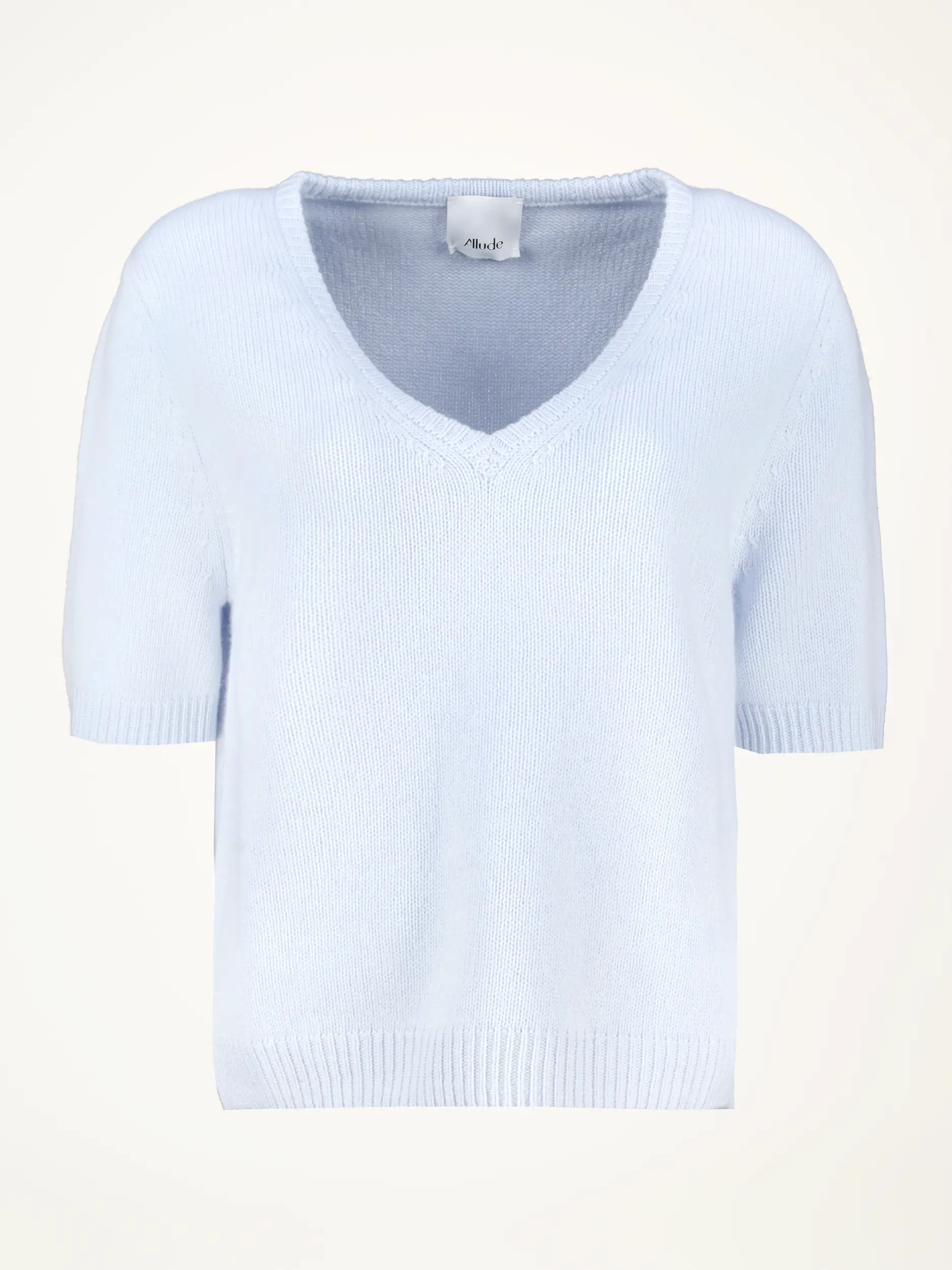 Pullover aus Wolle kurzarm - Artikelansicht - Farbe: Blau