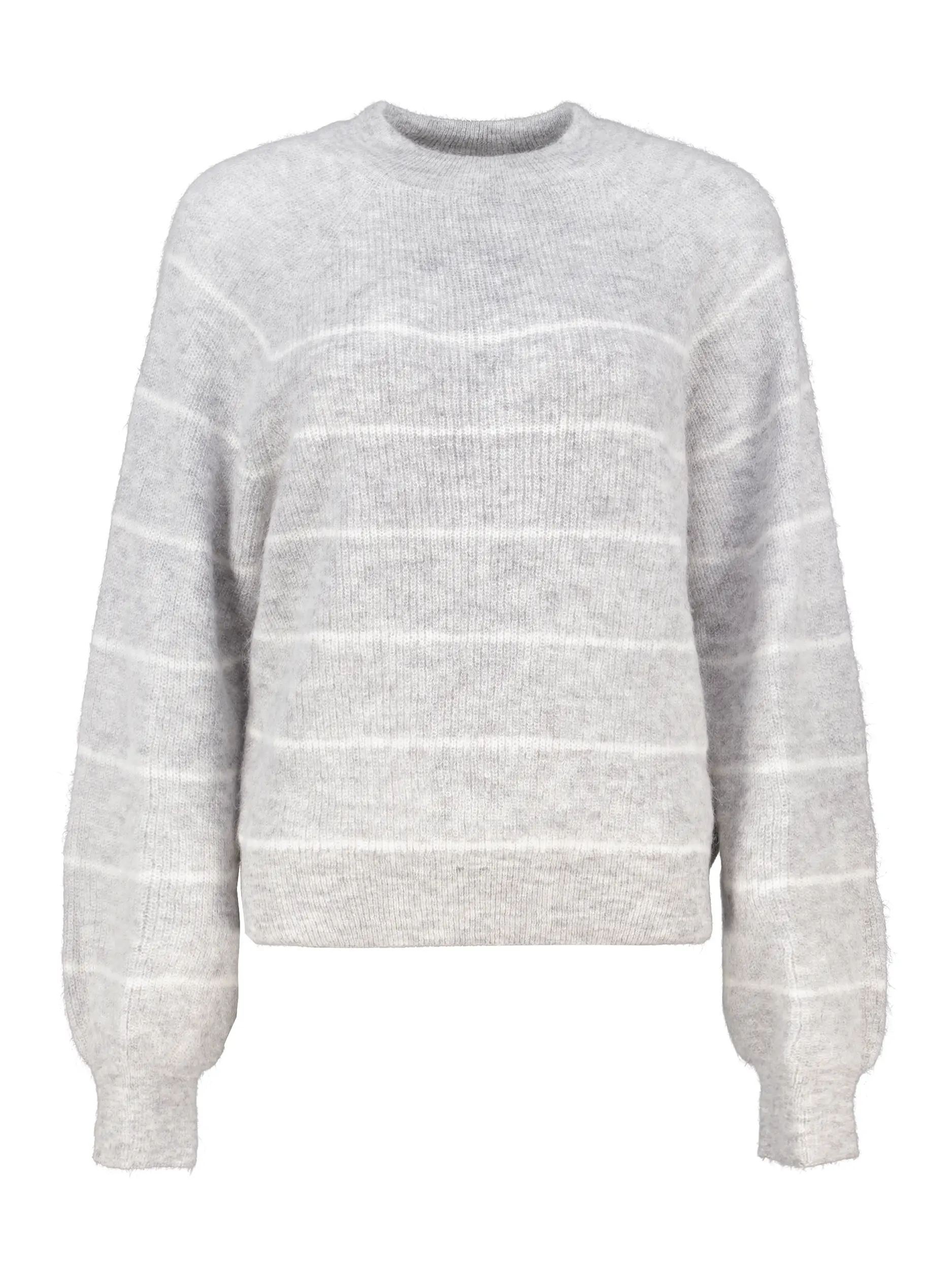 Pullover 'Larelya' aus Alpaka-Mix langarm - Artikel Vorderseite - Farbe: Grau