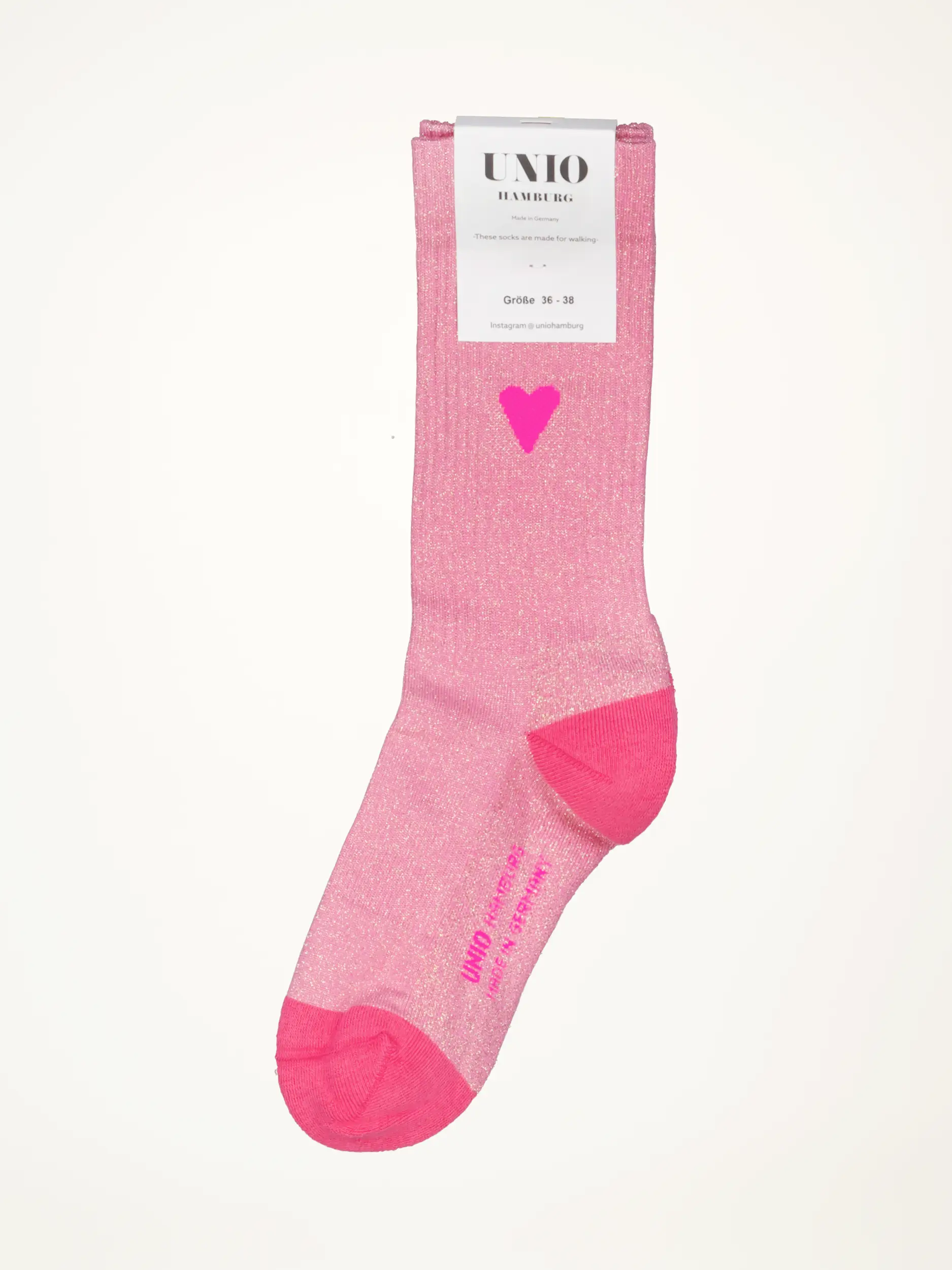 Socken 'Love' - Artikelansicht - Farbe: Rosa&Pink