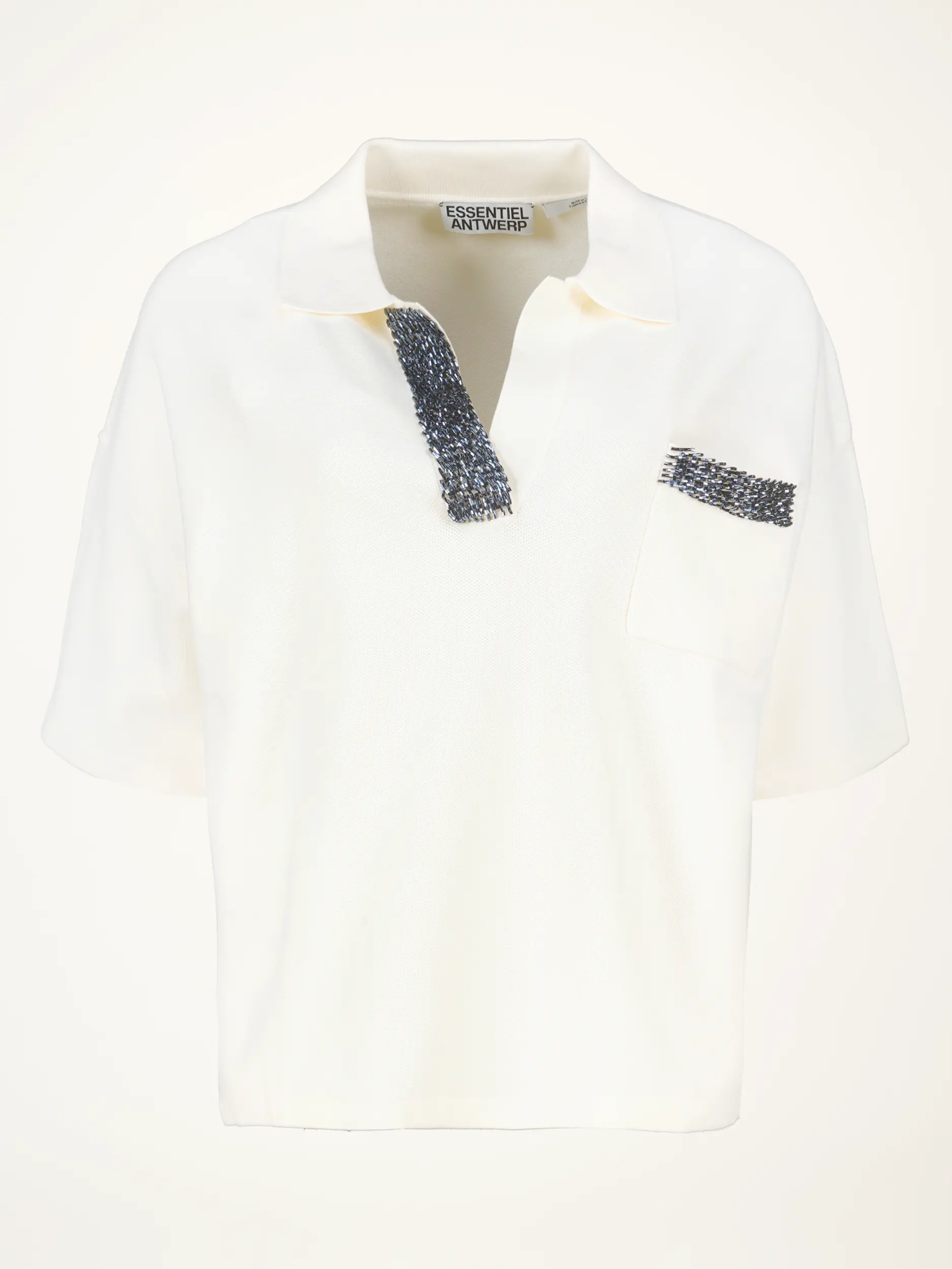 Poloshirt 3/4 Arm - Artikelansicht - Farbe: Creme