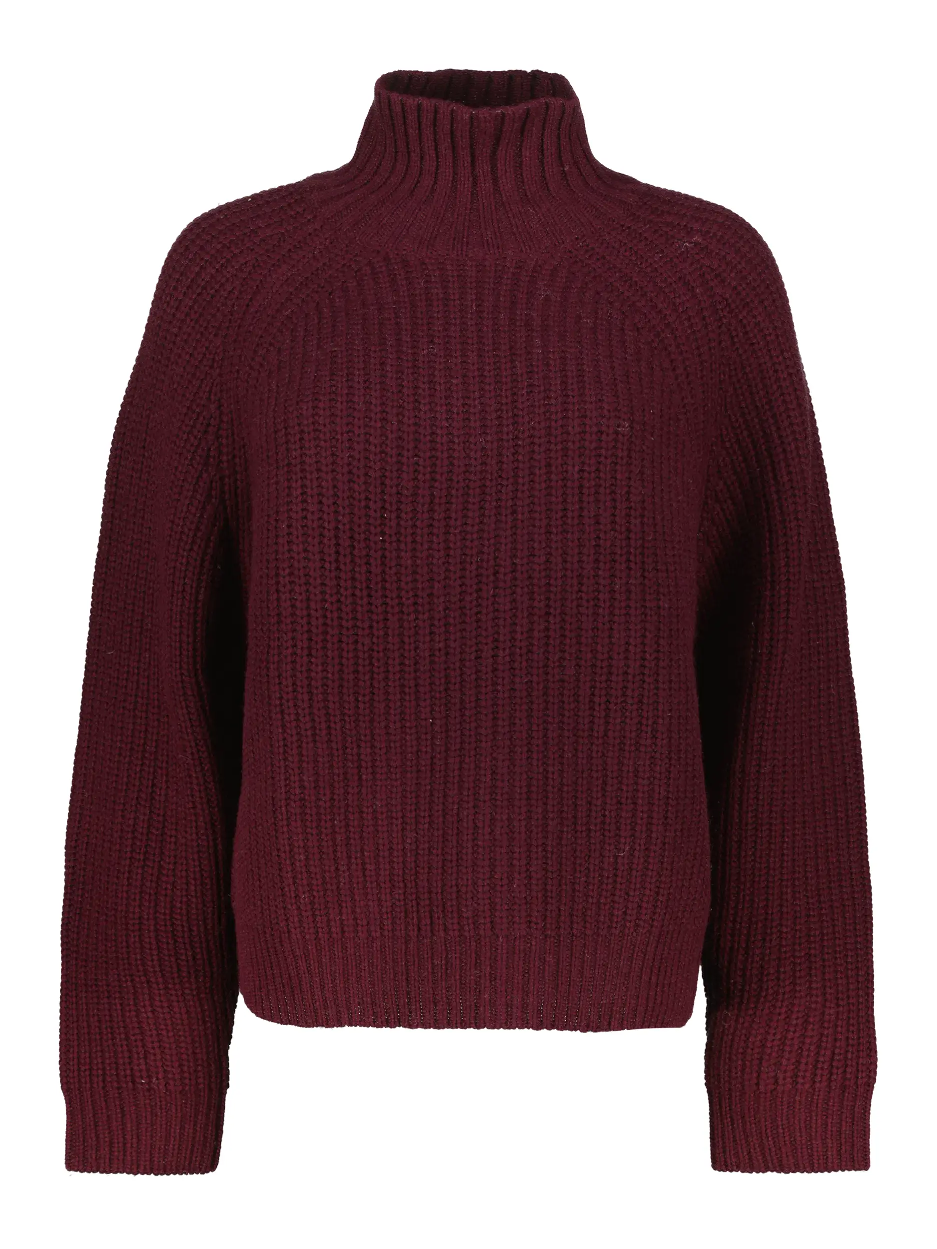 Pullover aus Wolle langarm - Artikel Vorderseite - Farbe: Rot