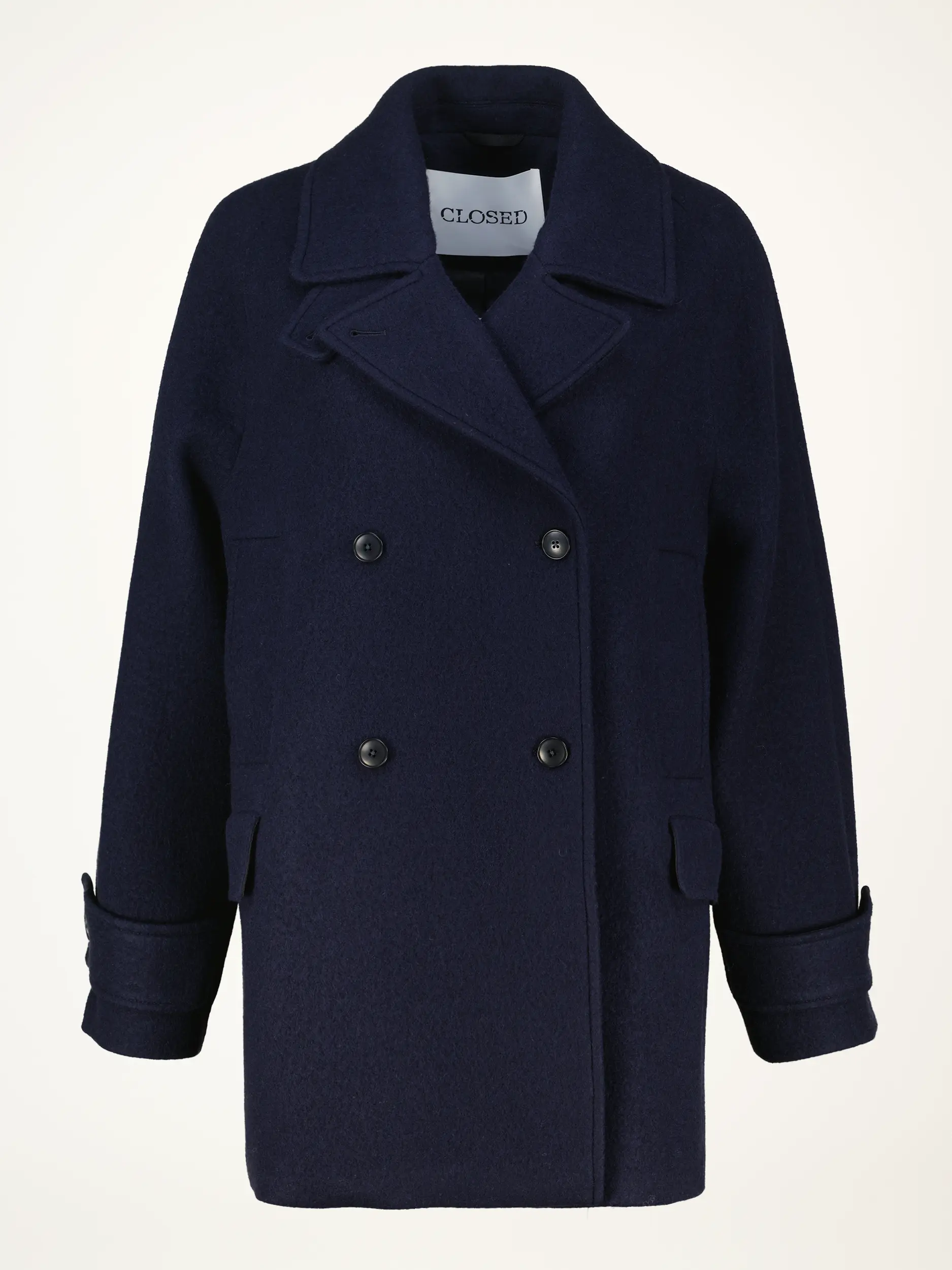 Cabanjacke aus Wolle - Artikelansicht - Farbe: Blau